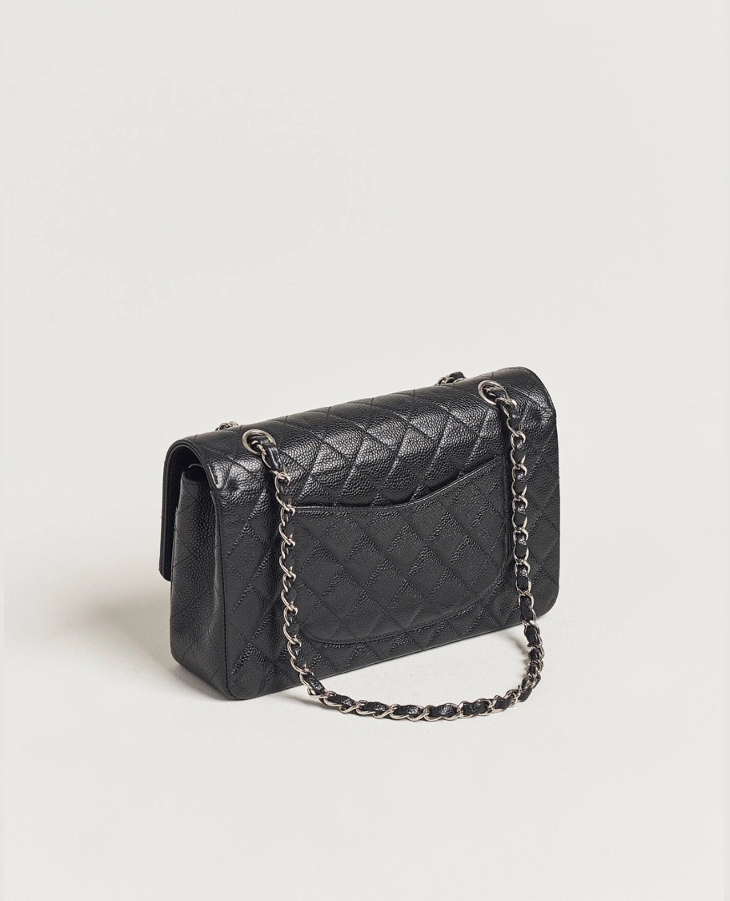 Coco Medium Classic Double Flap Silver Hardware