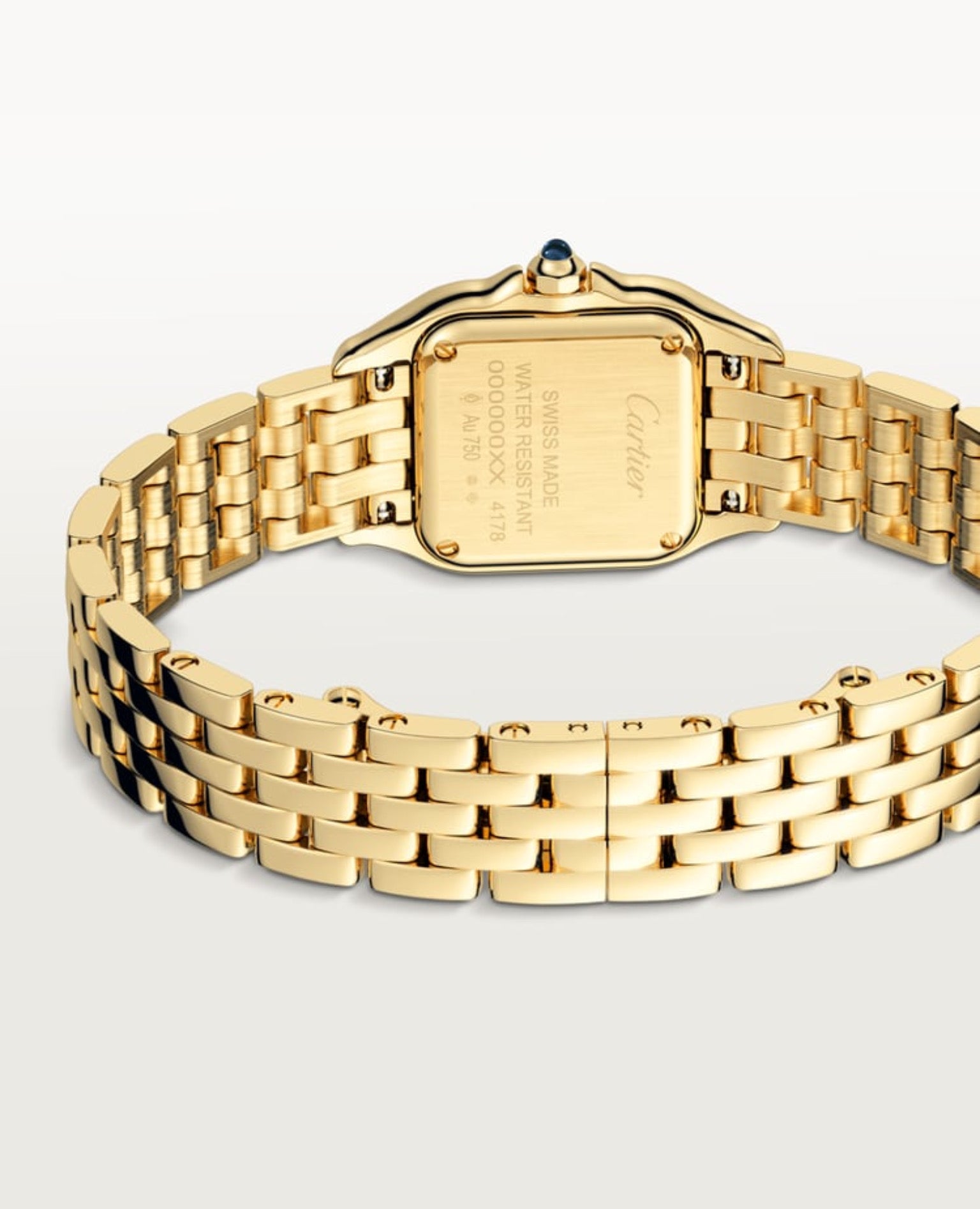 Cartier Panthèrs DE CARTIER Watch, Small Model, yellow gold, Brown