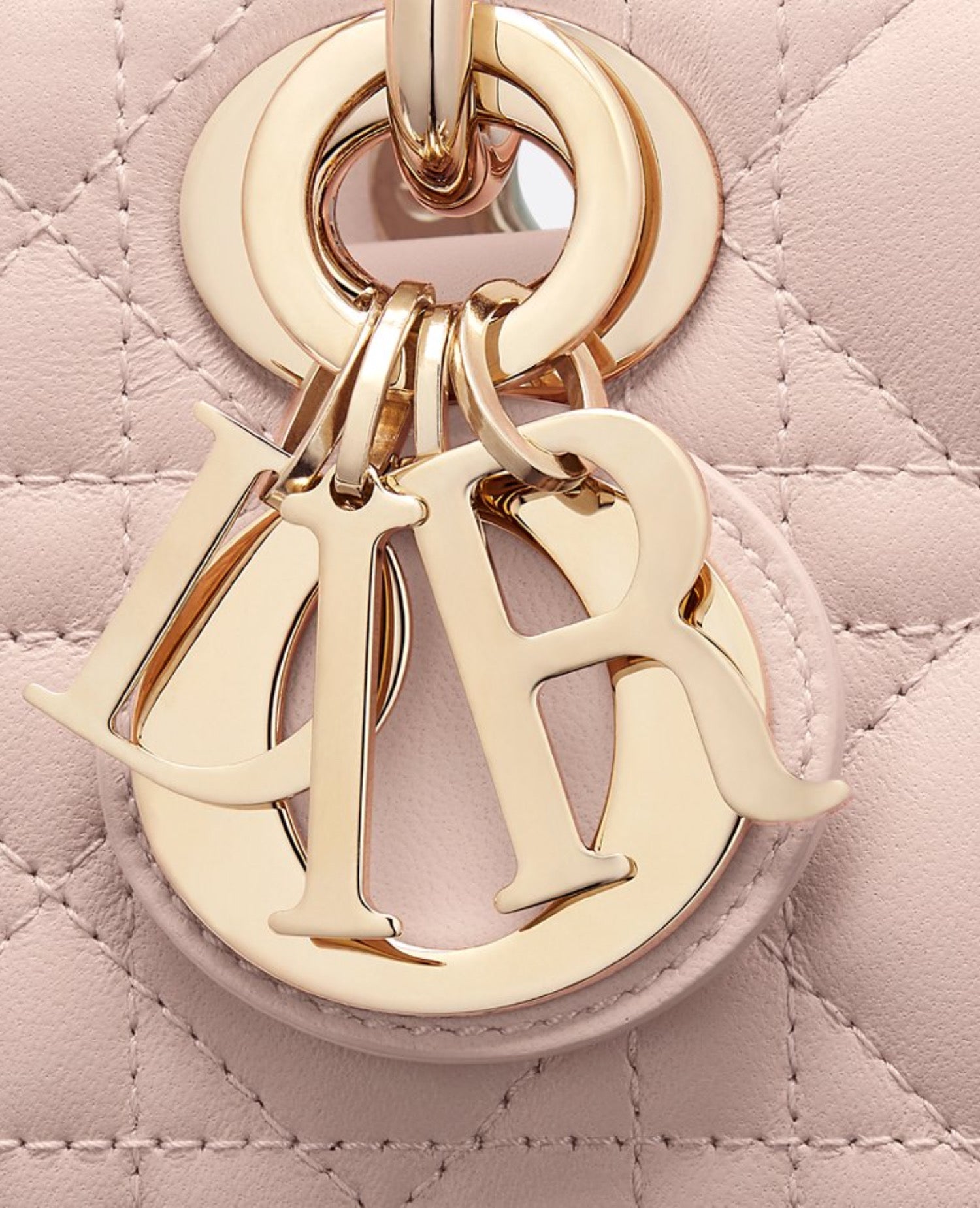 Christian Dior Small Lady D-Joy Bag Powder Pink