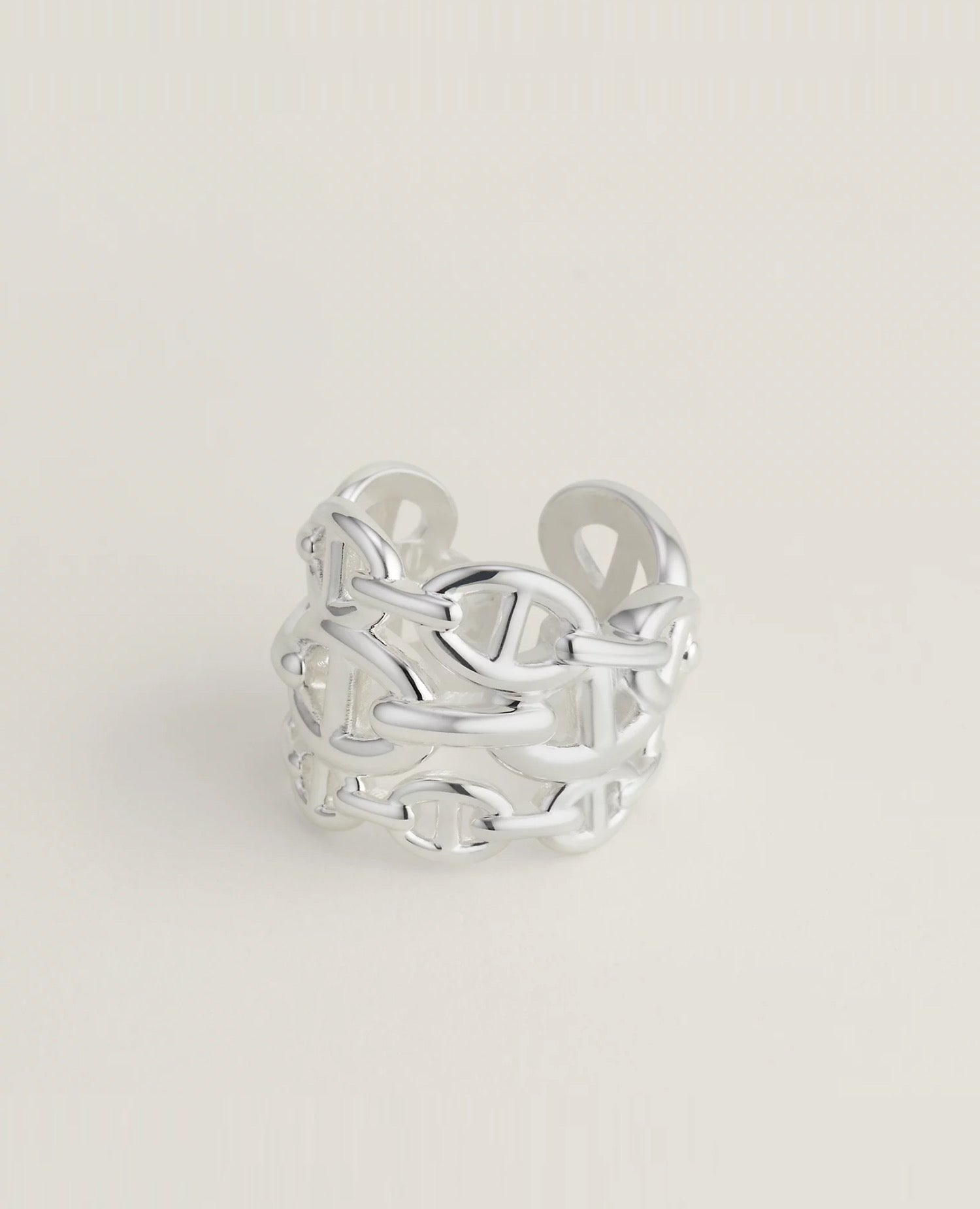 Hermès Chaine D'ancre Enchainee Ring, large model