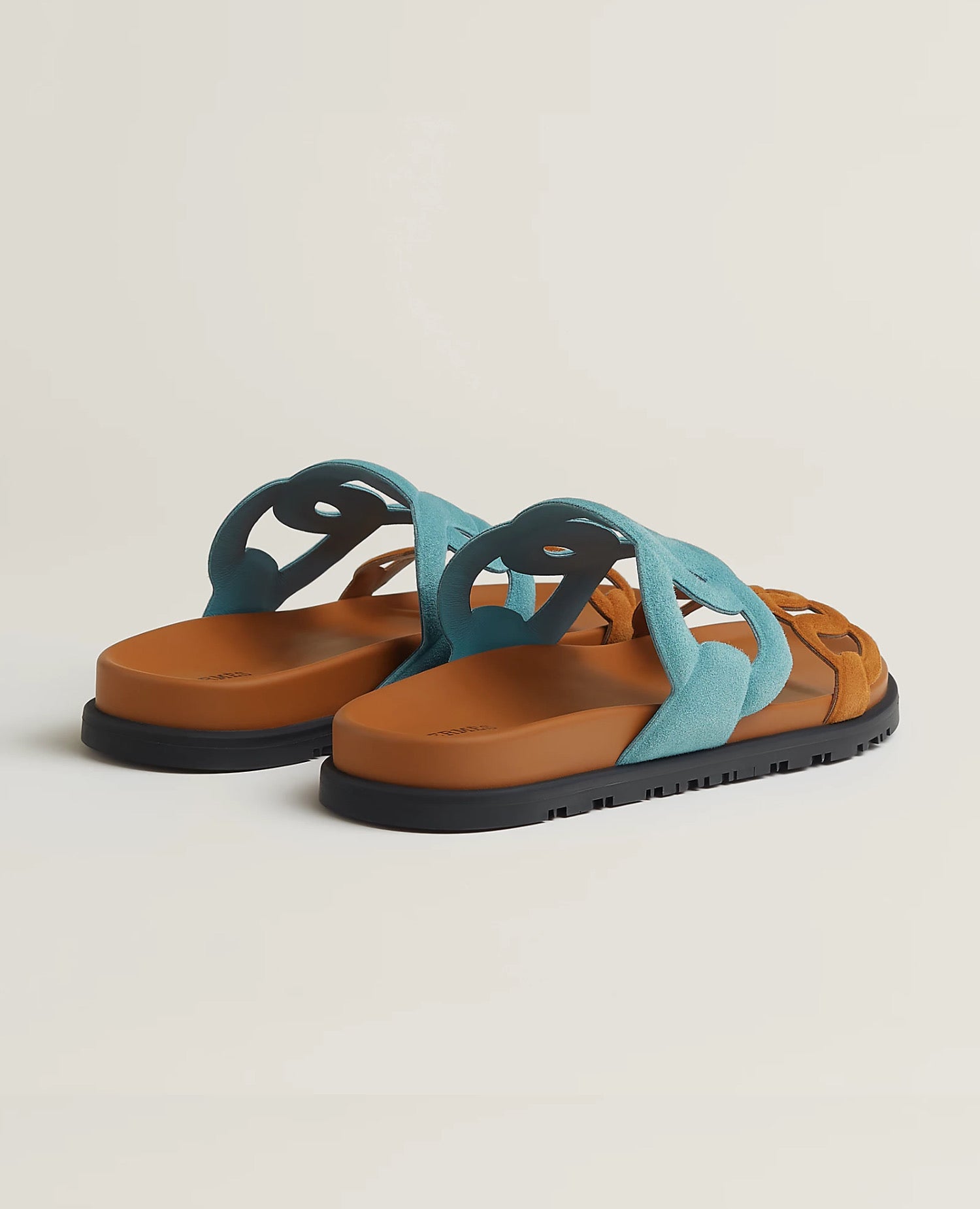 Hermès Extra Sandal Bleu Minéral / Naturel