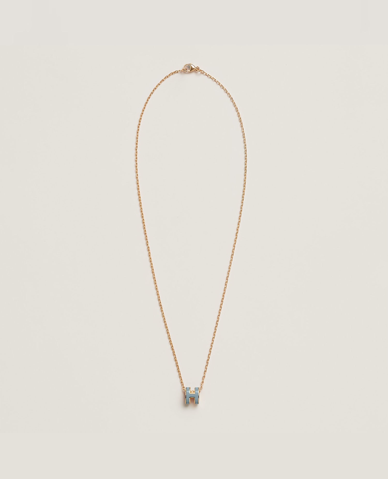 Hermès Mini Pop H Pendant Yellow Gold
