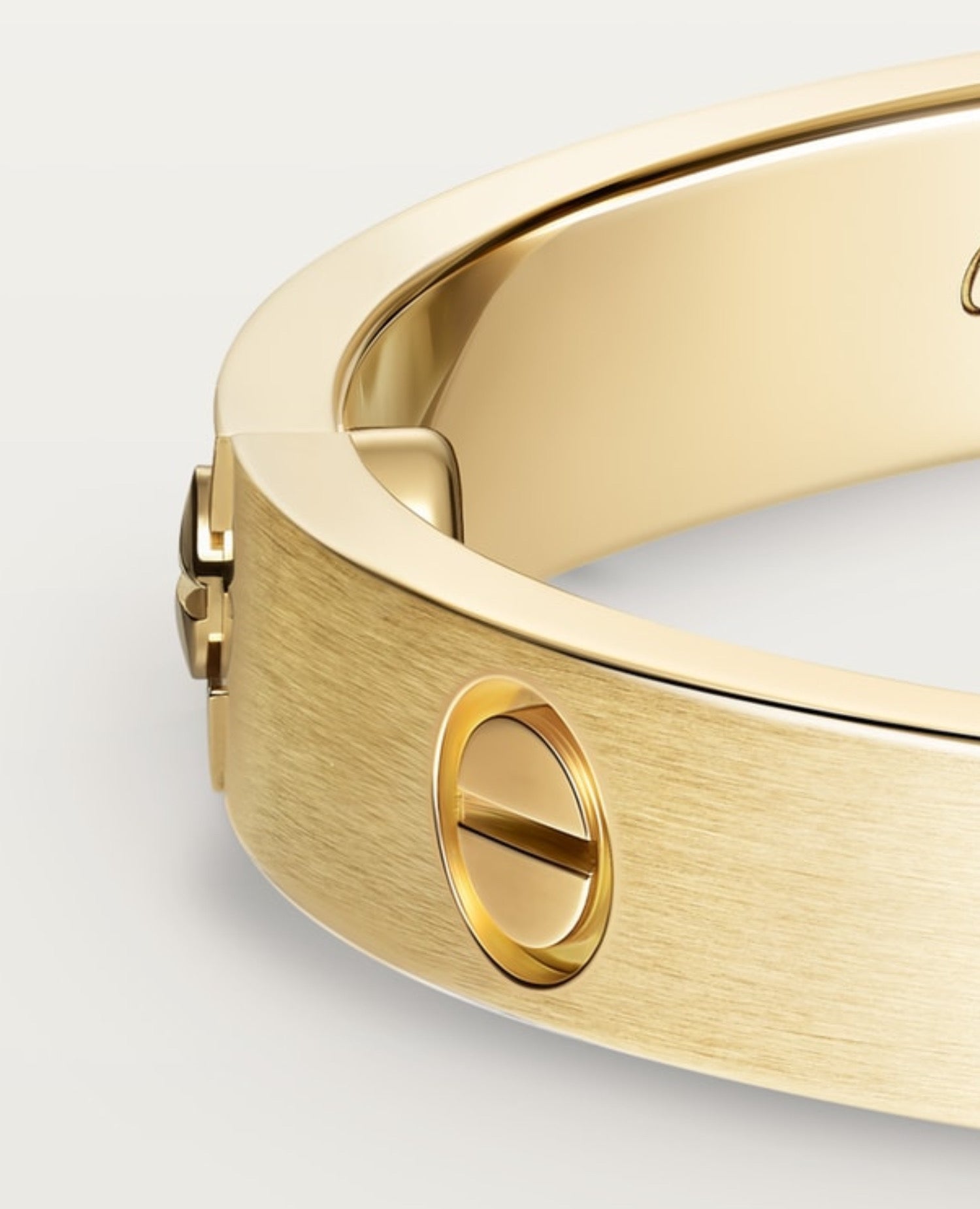 Cartier Love Bracelet, Classic Model, Brushed, 4 Diamonds