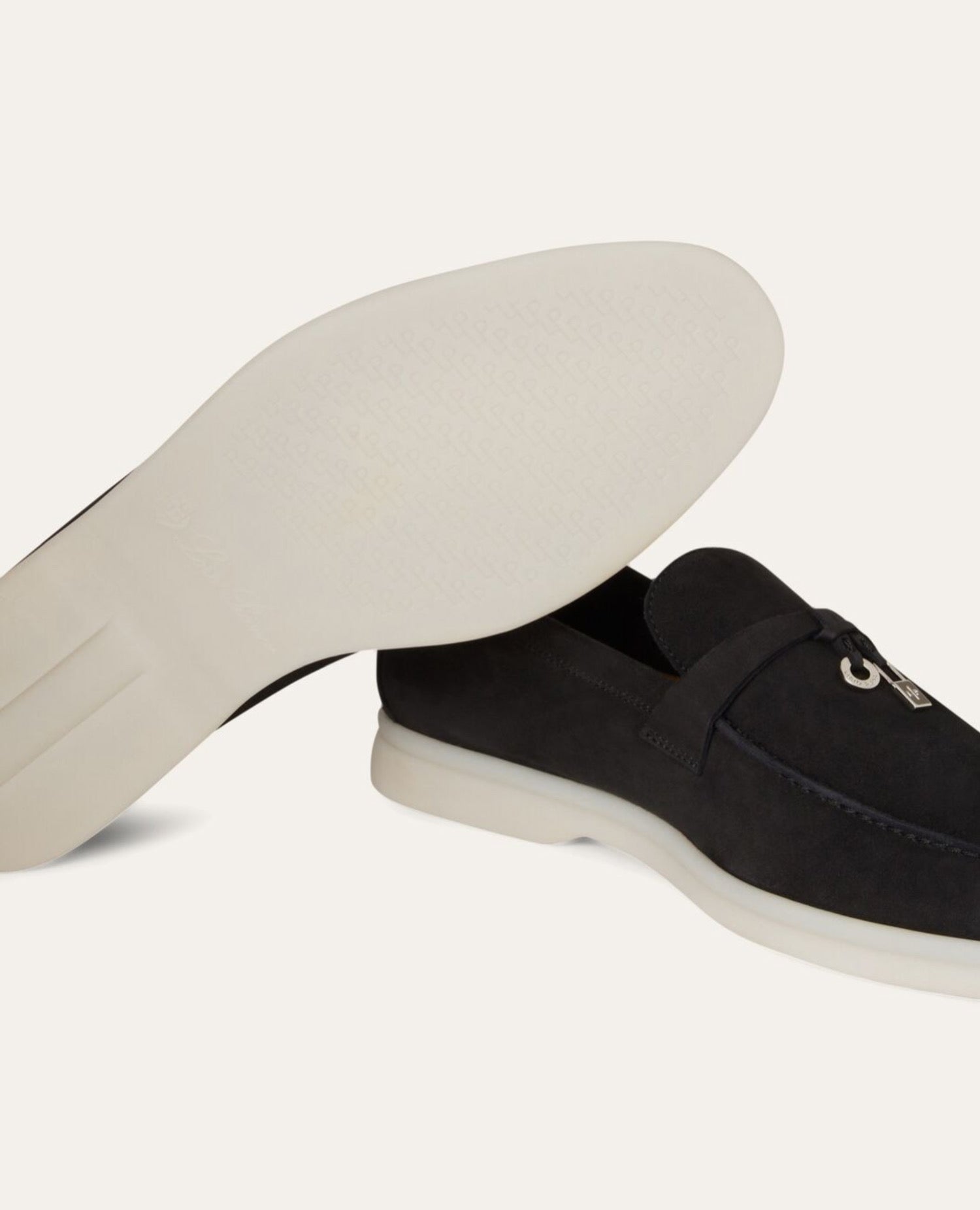 Loro Piana Summer Charms Walk Loafer Black
