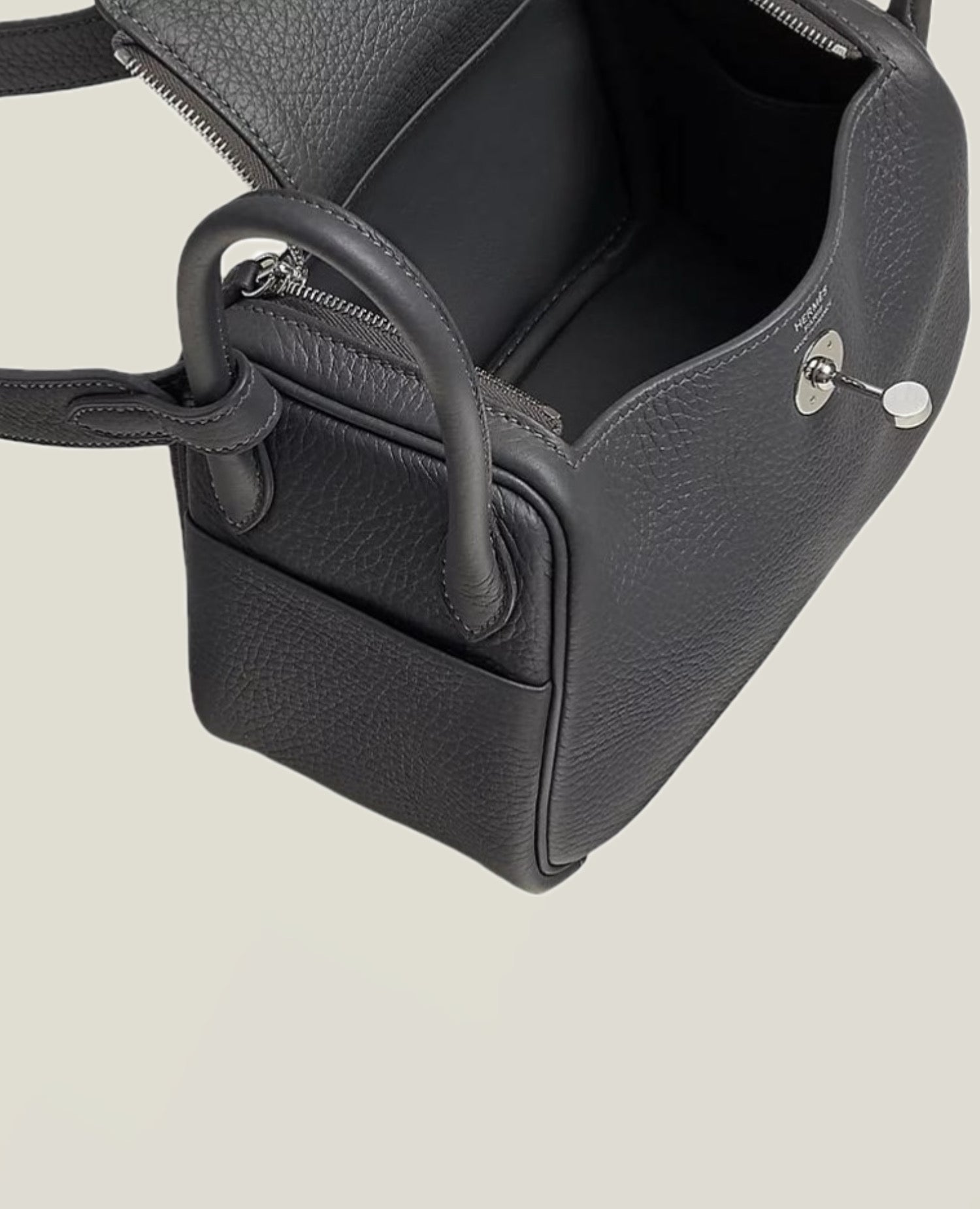 Hermès Mini Lindy Clemence Ardoise phw