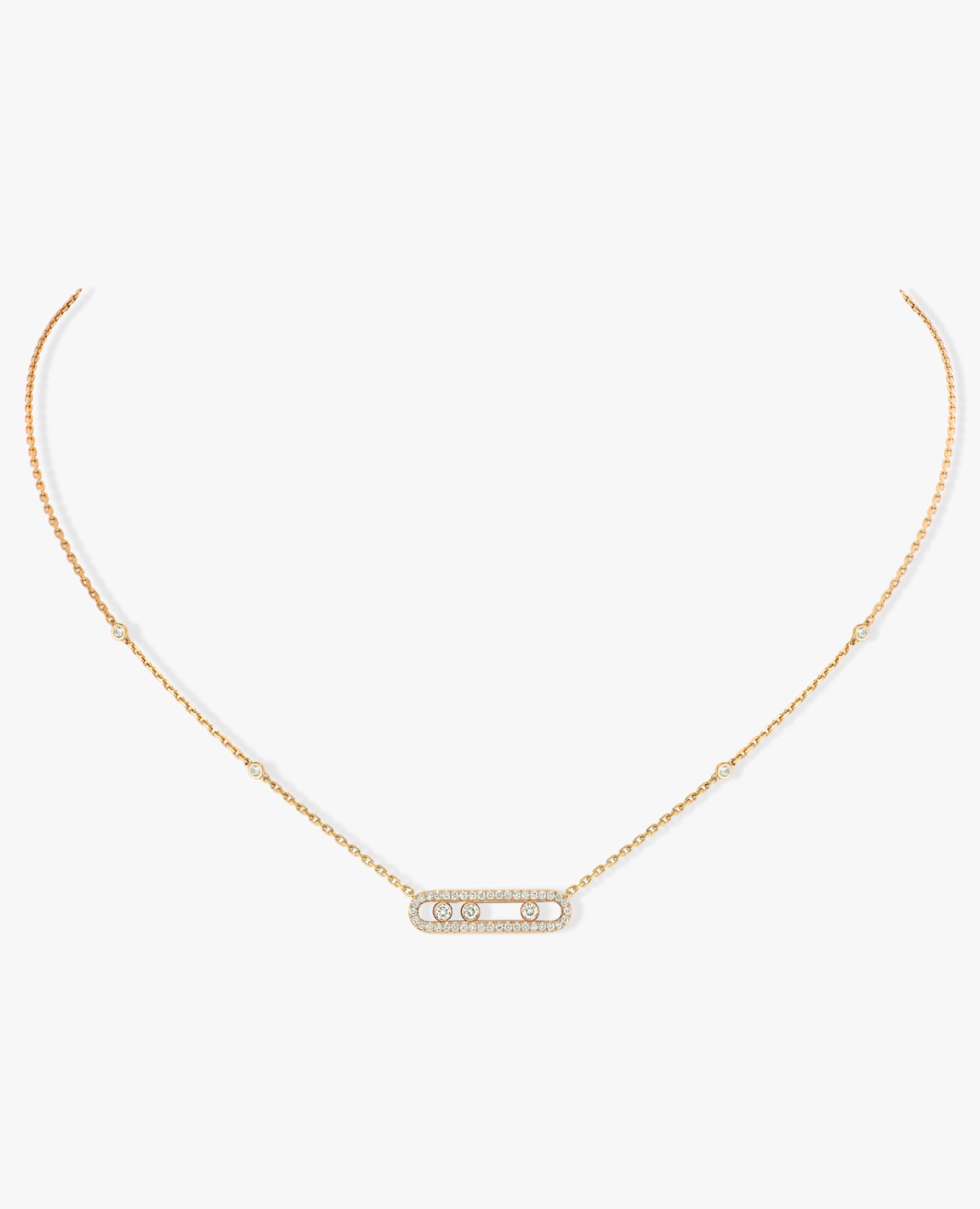 Messika Baby Move Pavé Gold Necklace
