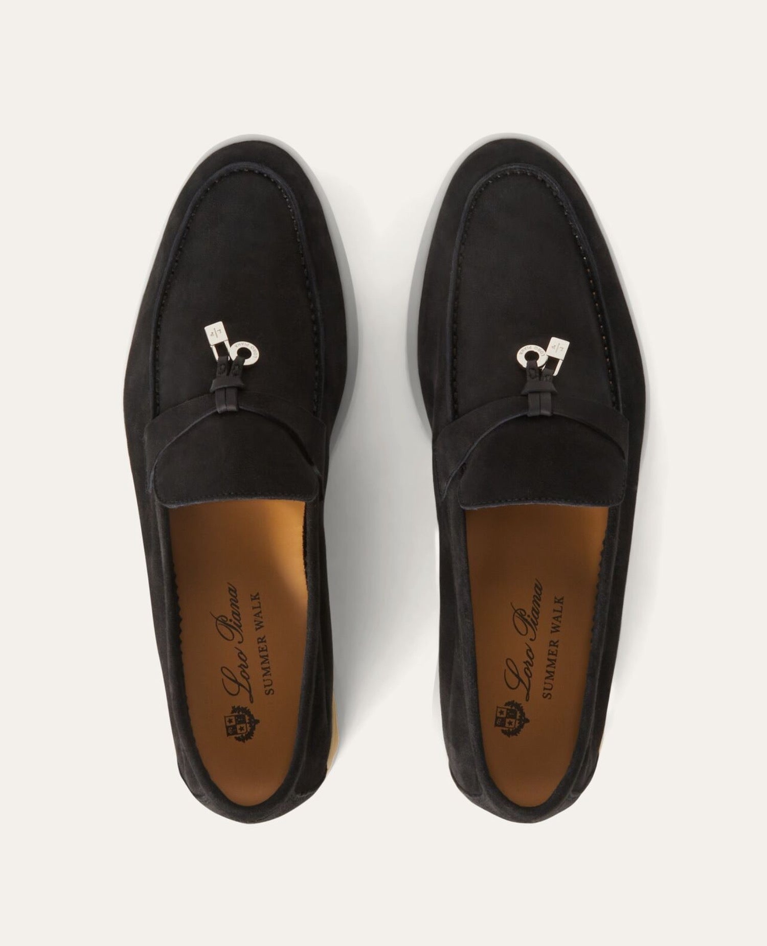 Loro Piana Summer Charms Walk Loafer Black