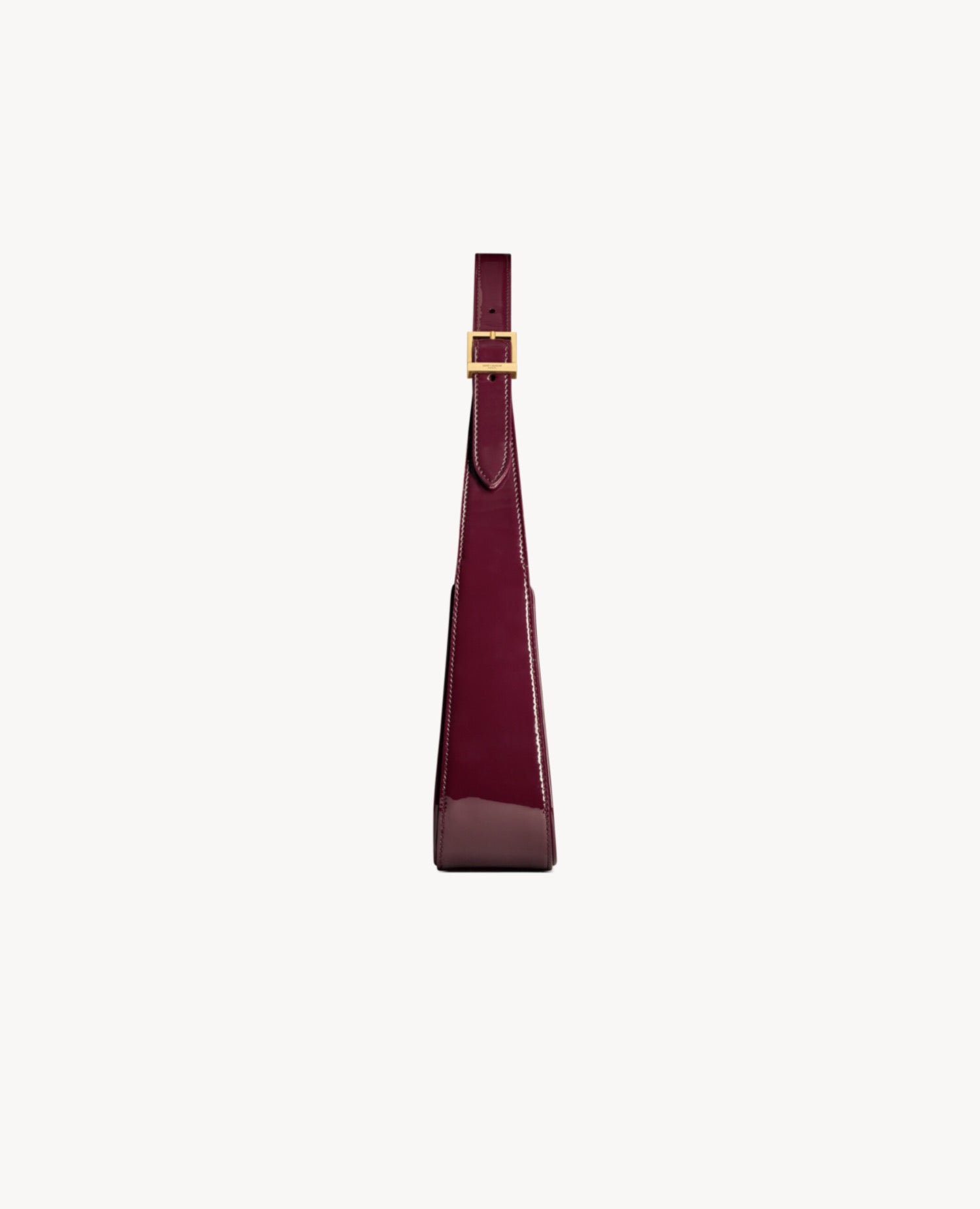 Saint Laurent LE 5 À 7 In Patent Leather Dark Red Wine