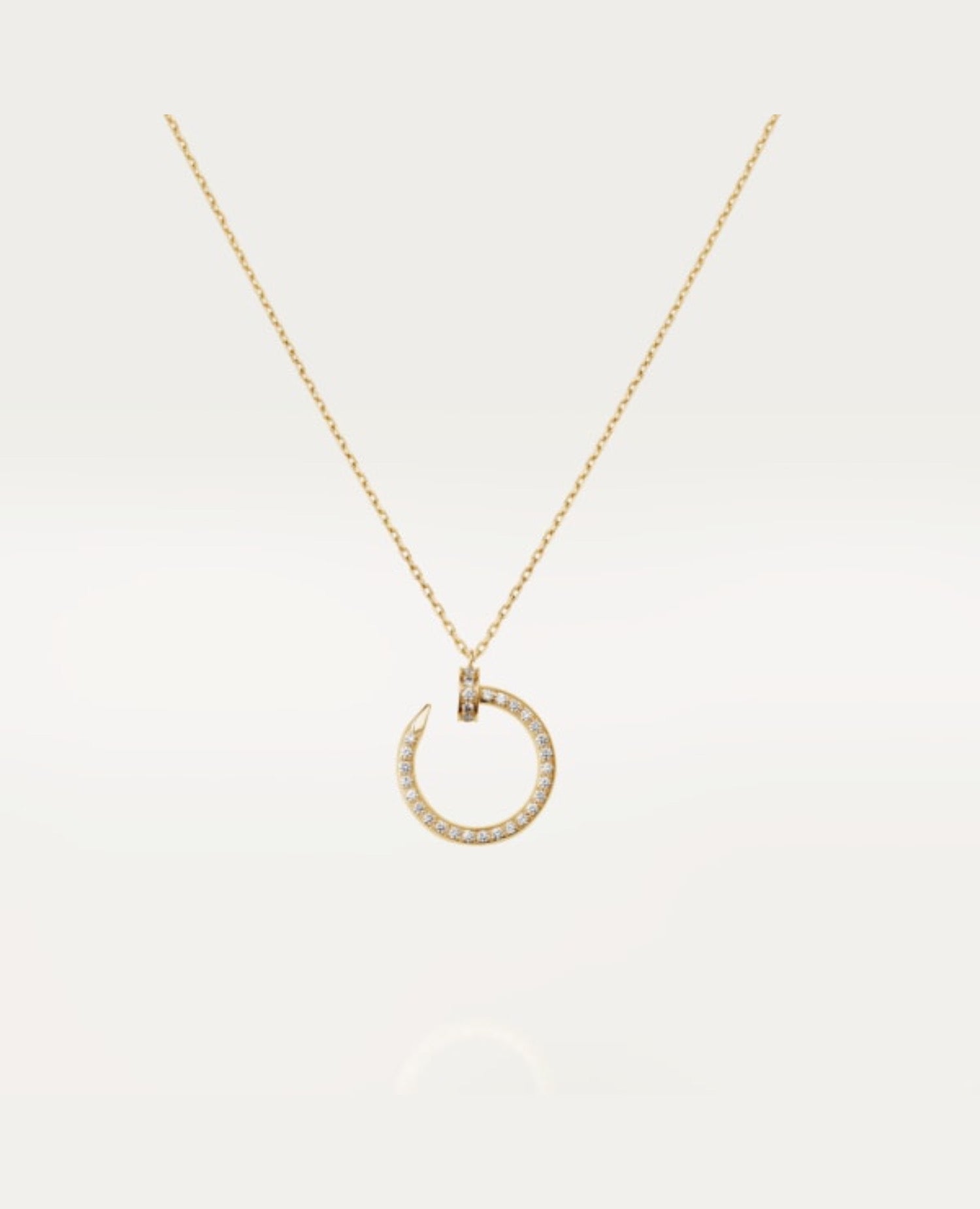 Cartier Juste Yellow Gold Un Clou Necklace, Diamonds