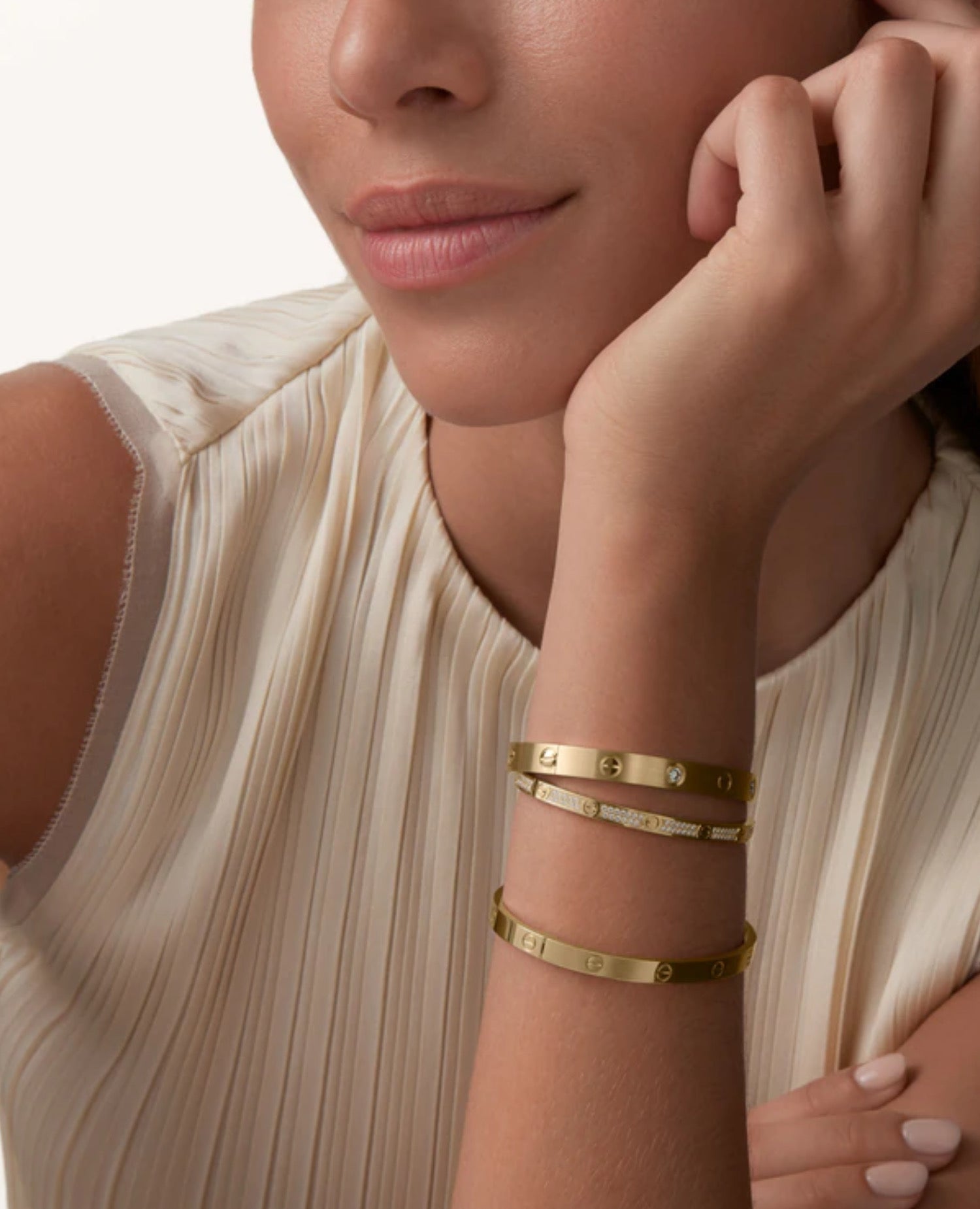 Cartier Love Bracelet, small model, paved