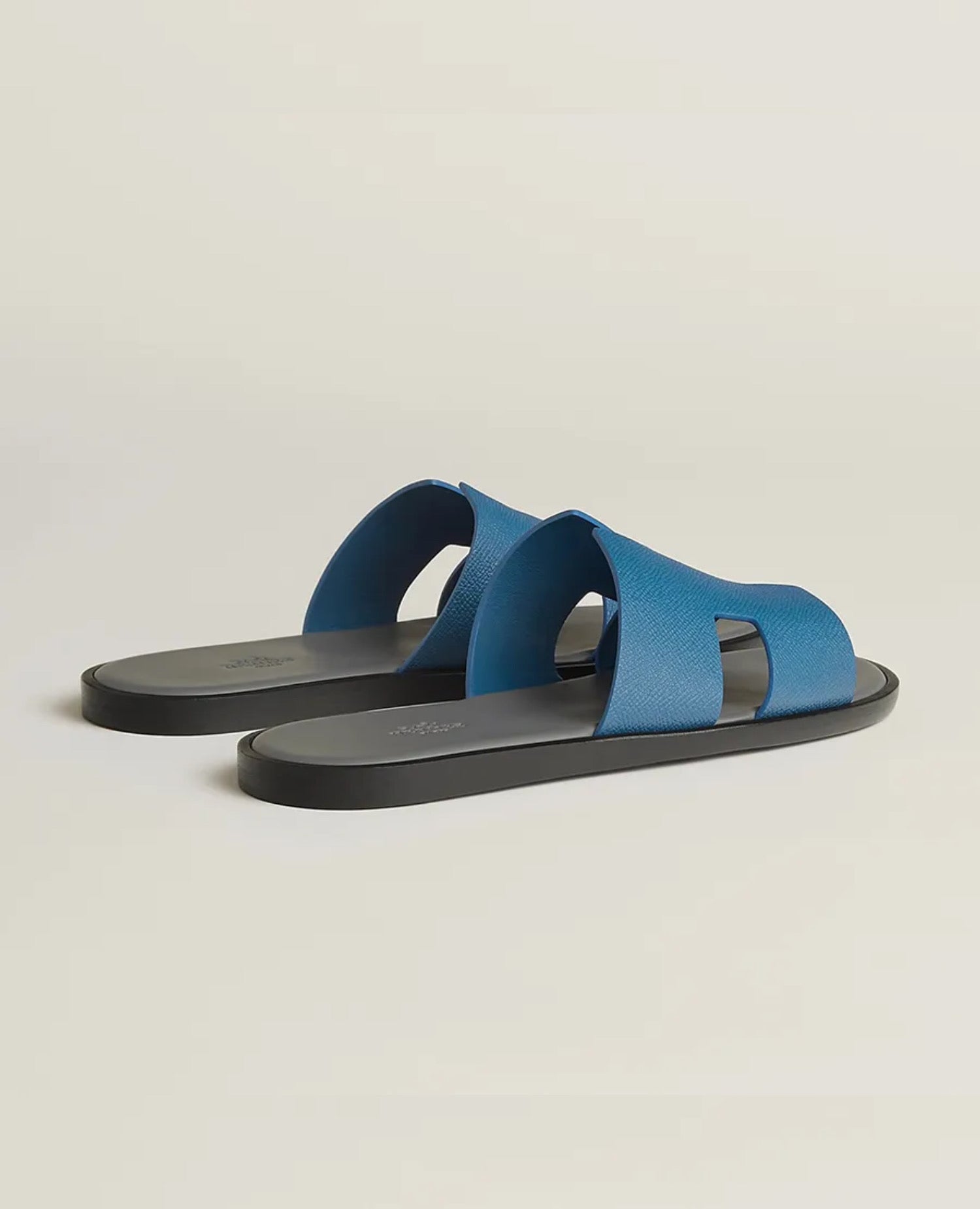 Hermès Izmir Sandal Bleu Bleuet / Gris Osmium