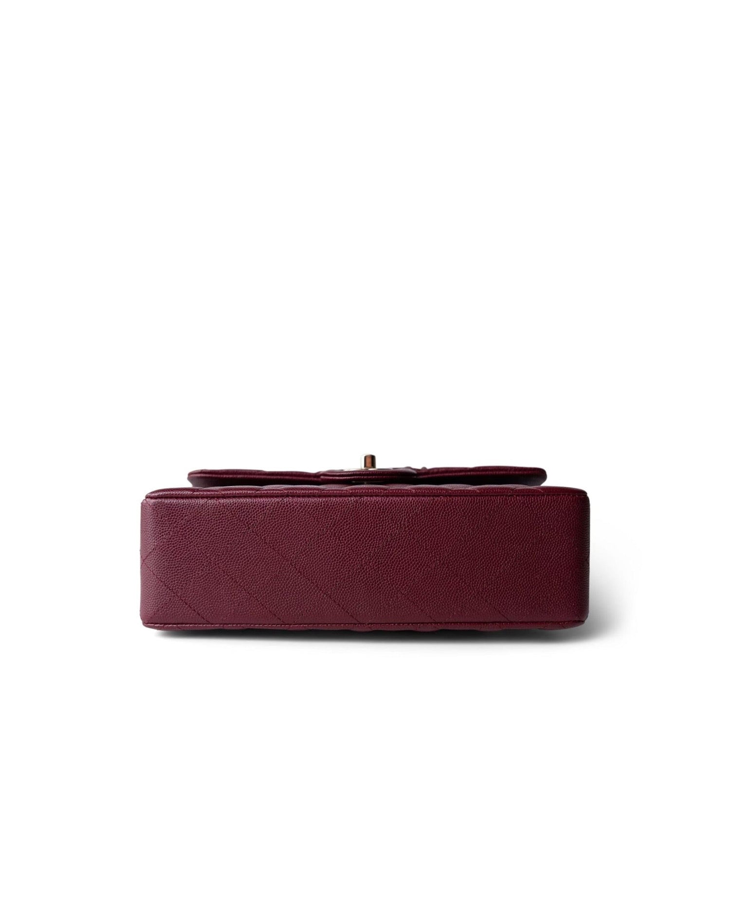 Coco Small Classic Double Flap Caviar Quilted Burgundy