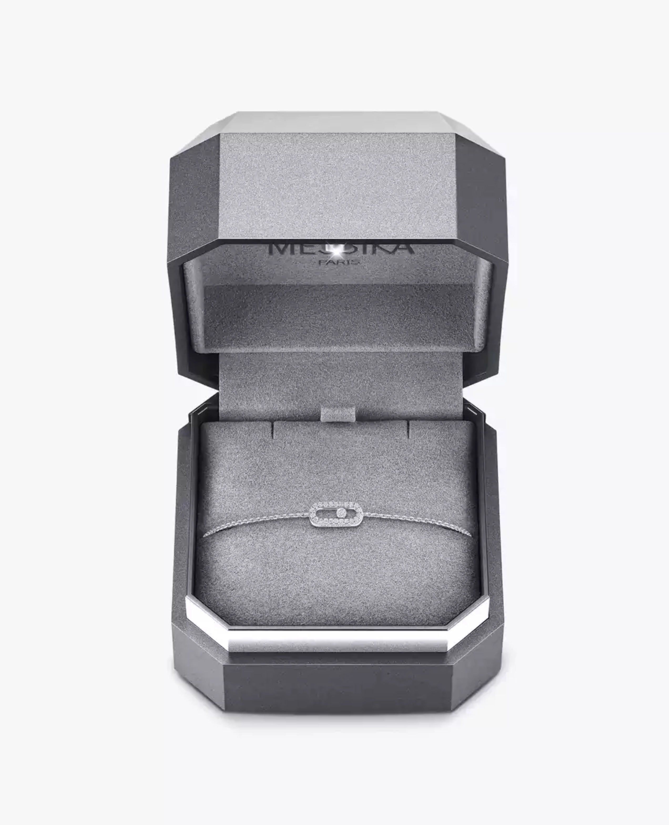 MSK Care(S) Pavé Bracelet Silver