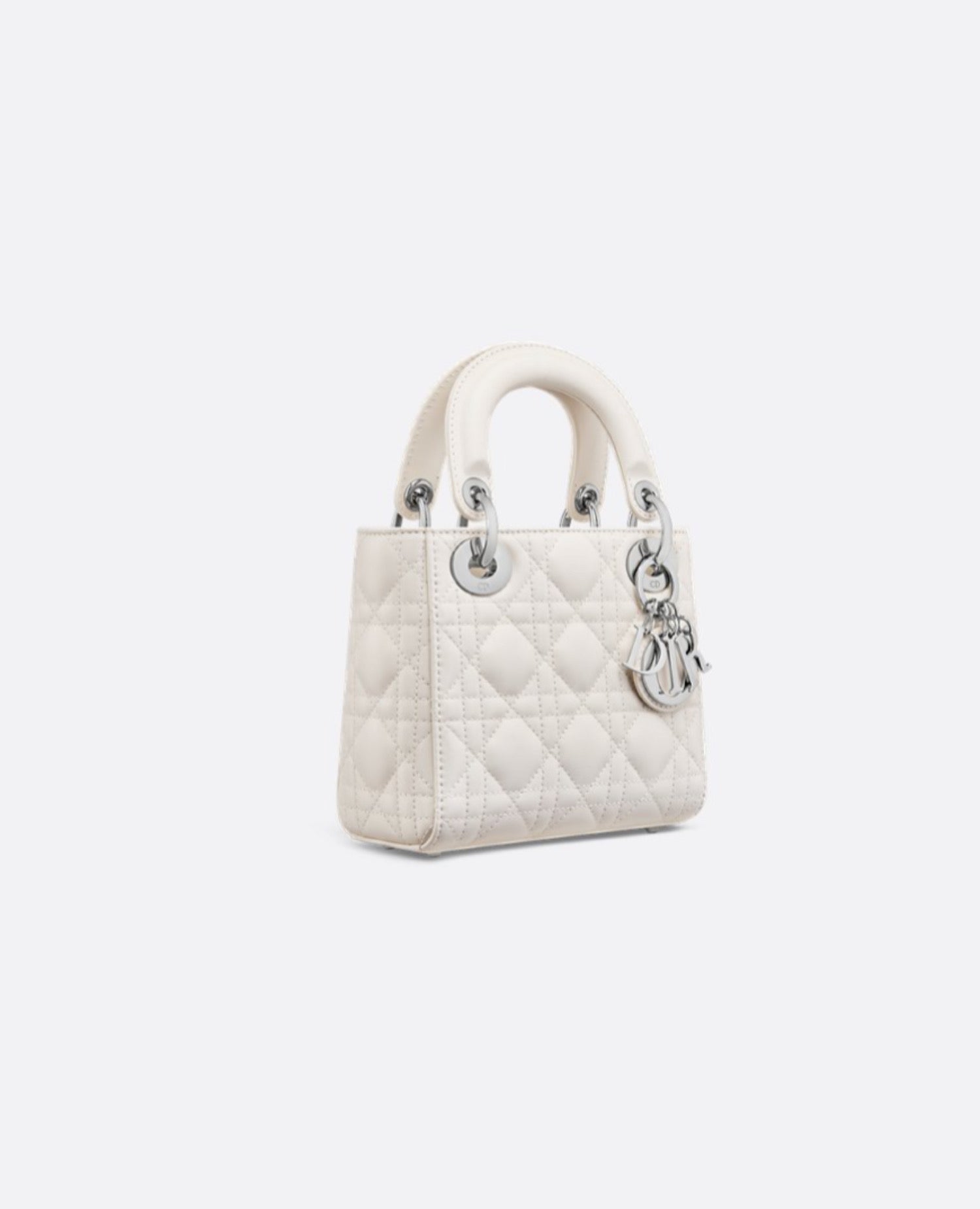 Christian Dior Mini Lady Dior Bag
Latte Silver Hardware