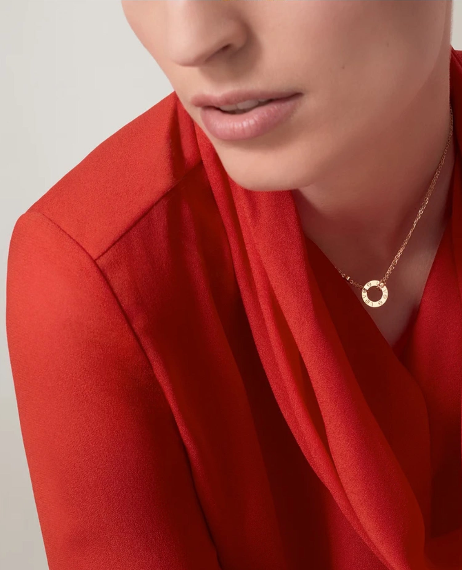 Cartier Love Necklace, 2 Diamonds Gold