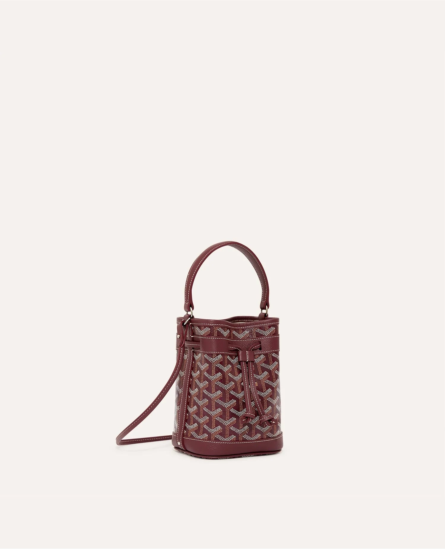 GYD Petit Flot Mini Bucket Bag Burgundy