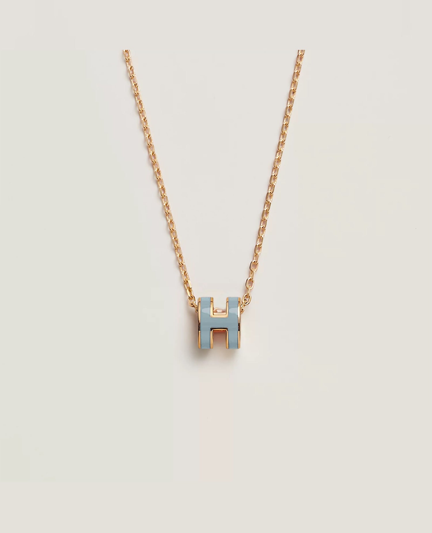 Hermès Mini Pop H Pendant Yellow Gold
