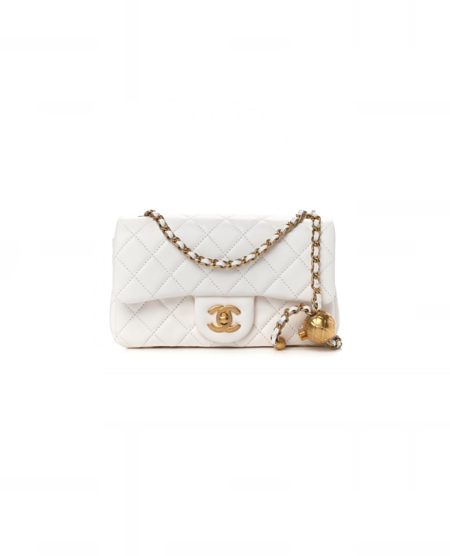 Coco Pearl Crush Rectangular White