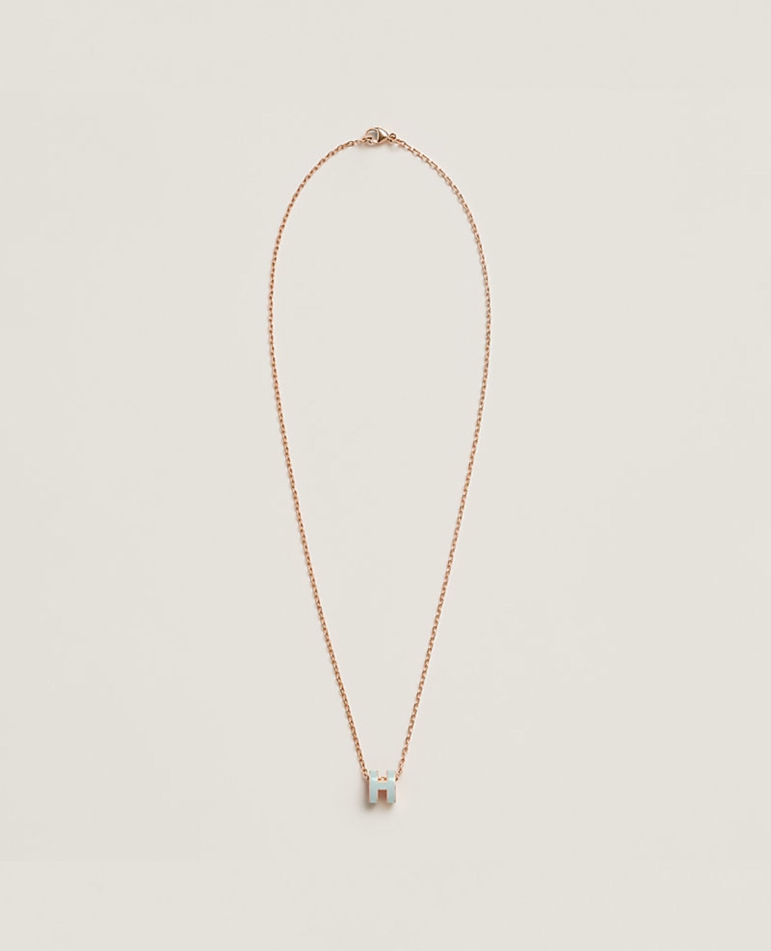 Hermès Mini Pop H Pendant Rose Gold