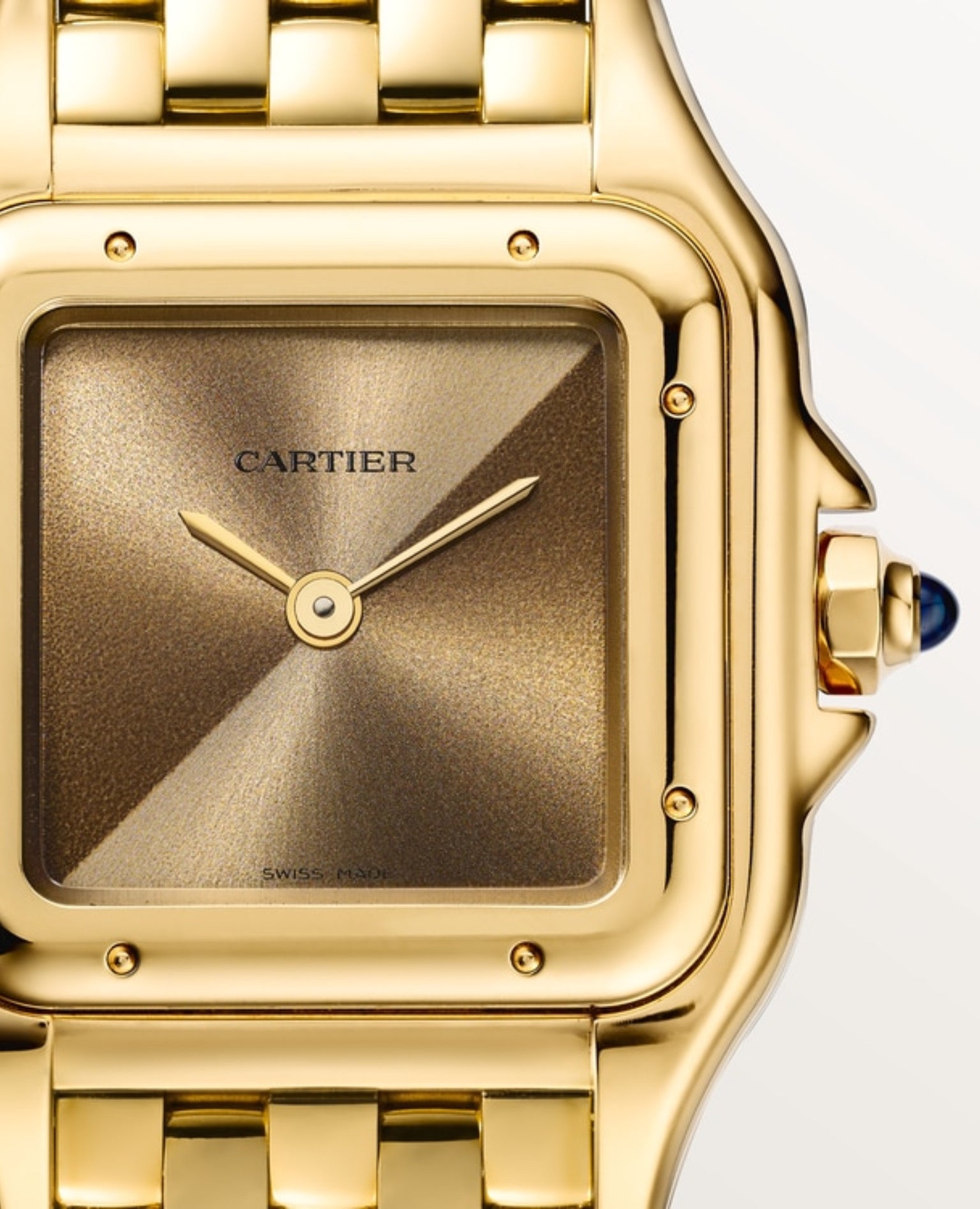 Cartier Panthèrs DE CARTIER Watch, Small Model, yellow gold, Brown