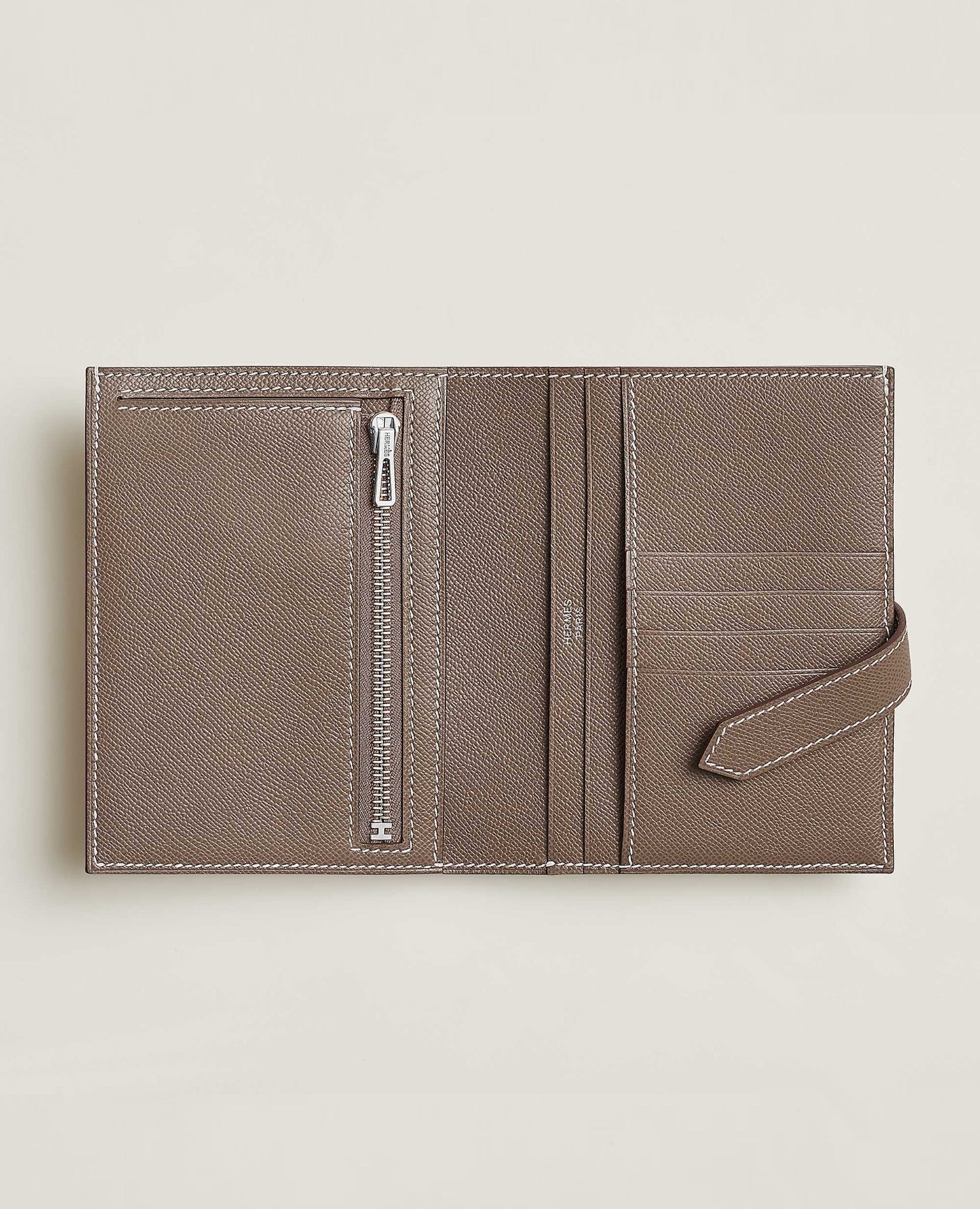Hermès Bearn Compact Étoupe wallet