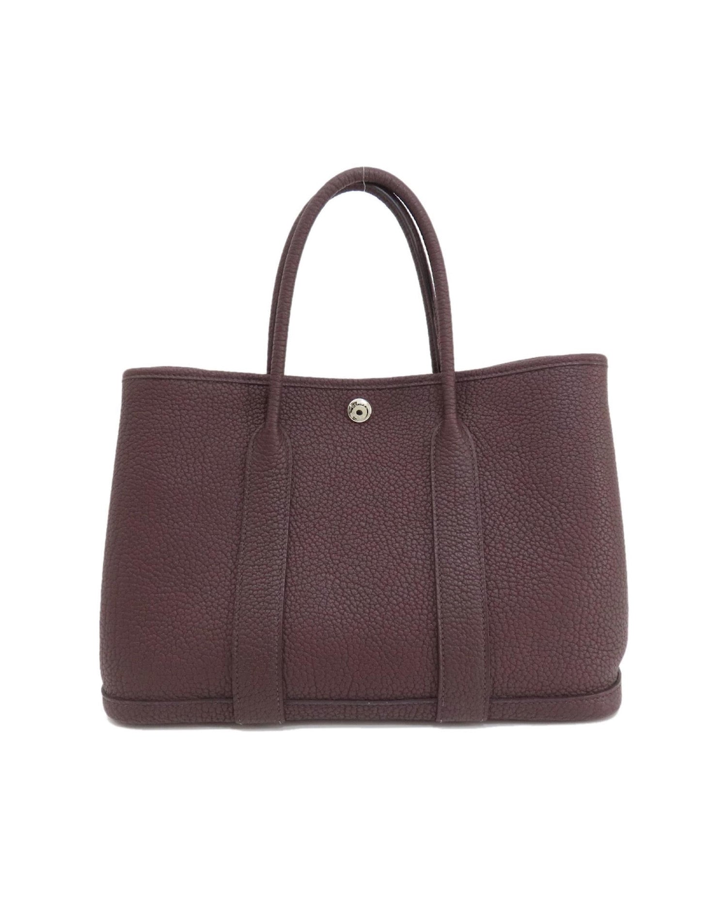 Hermès Garden Party 30 Rouge Sellier Dark Red Brown