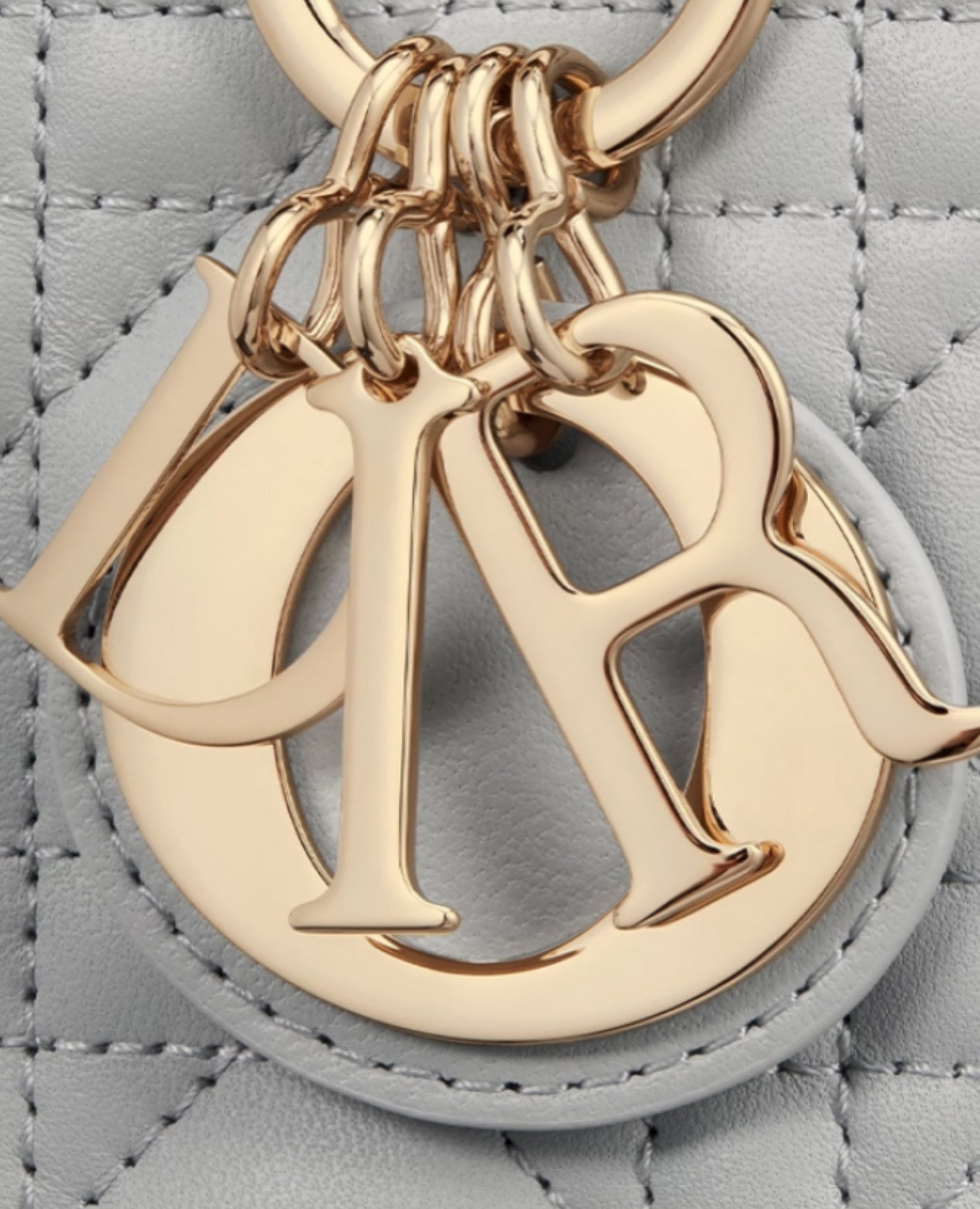 Christian Dior Mini Lady Dior Bag Cloud Gray
