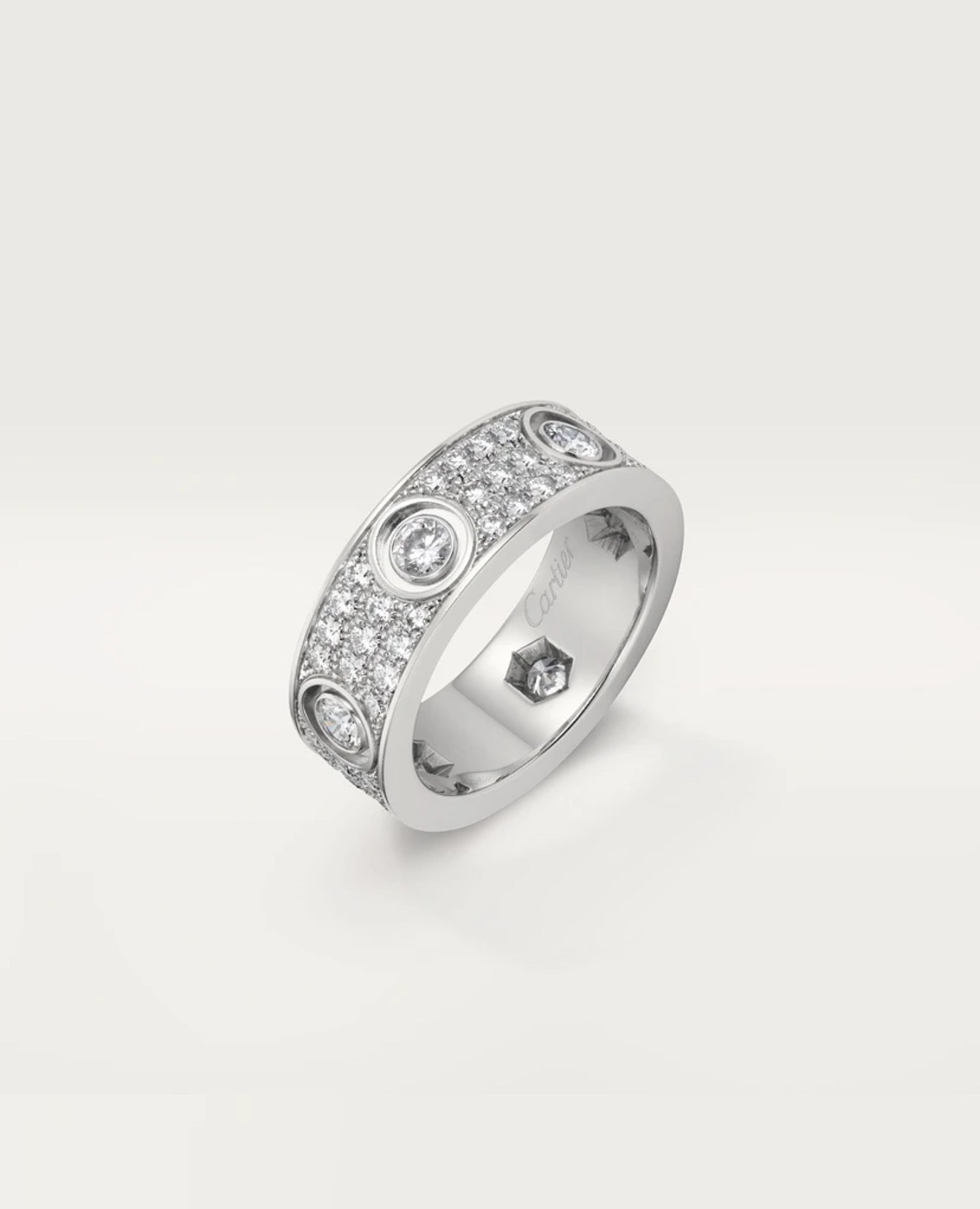 Cartier Love Ring, Diamond-Paved