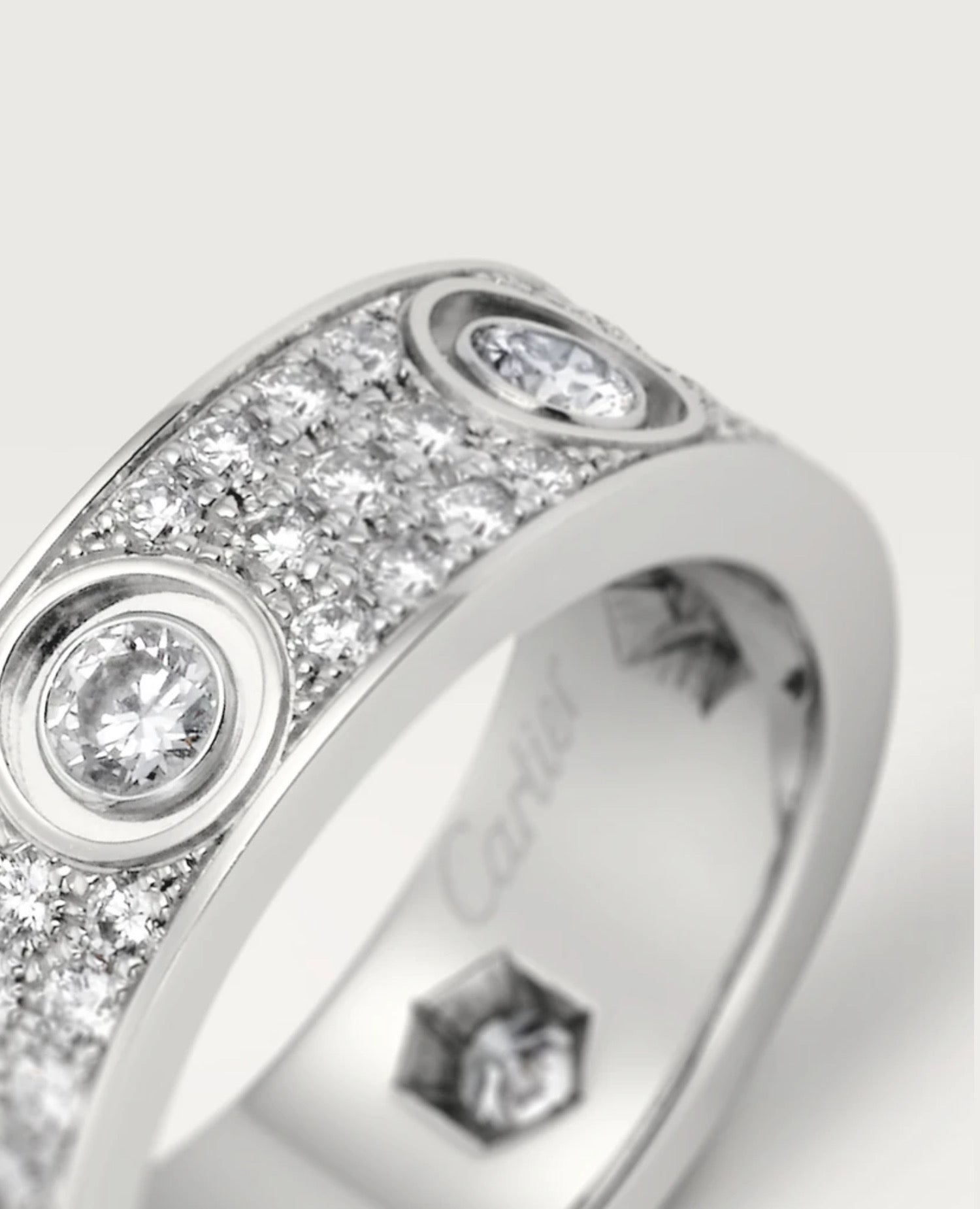 Cartier Love Ring, Diamond-Paved