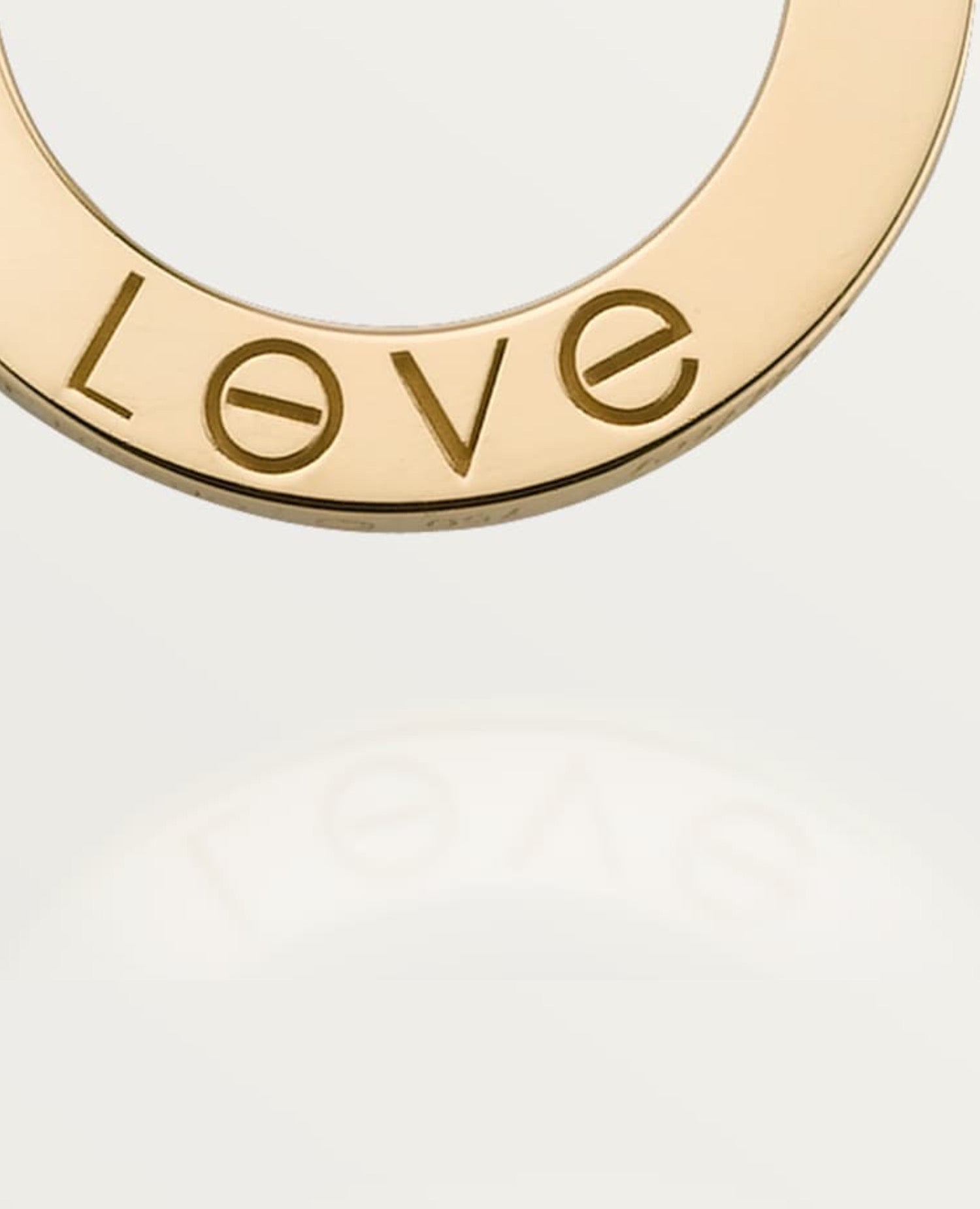 Cartier Love Gold Necklace, 3 Diamonds