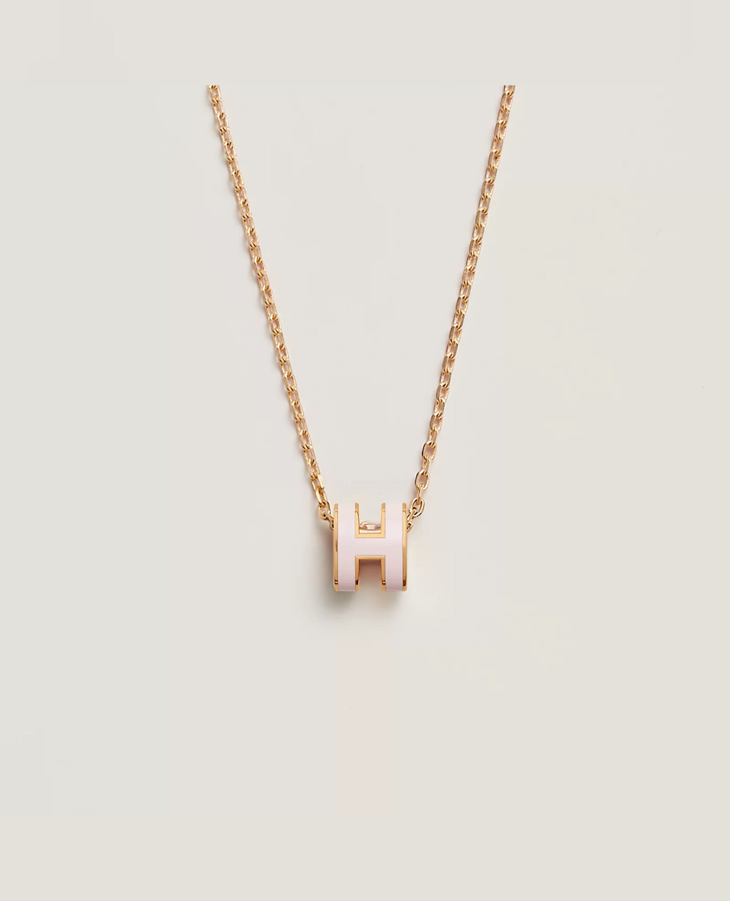 Hermès Mini Pop H Pendant Yellow Gold