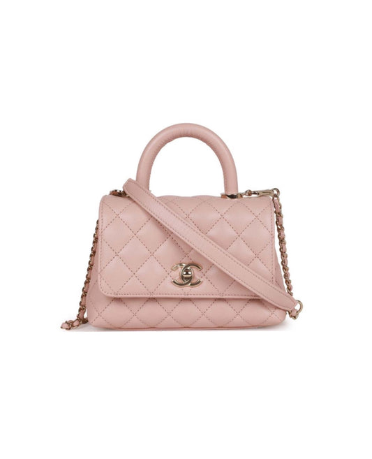 Chanel Mini Coco Handle Light Pink