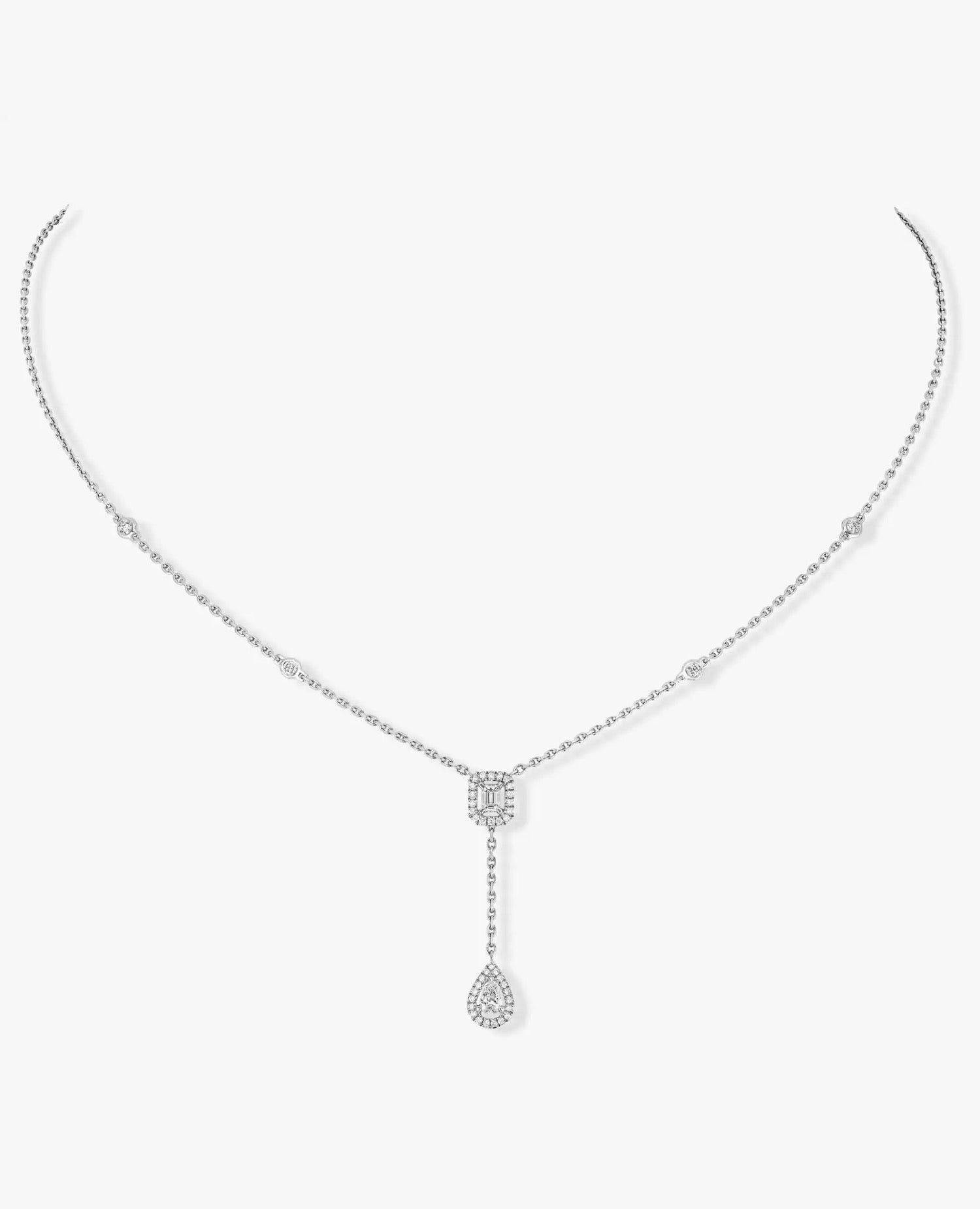 Messika My Twin Tie 0.10CT X2 Necklace