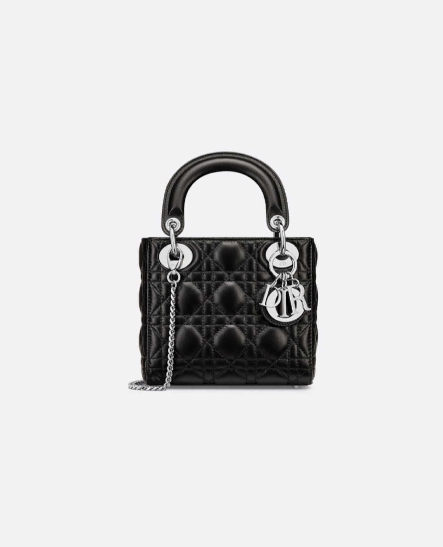 Christian Dior Mini Lady Dior Bag
Black Silver Hardware