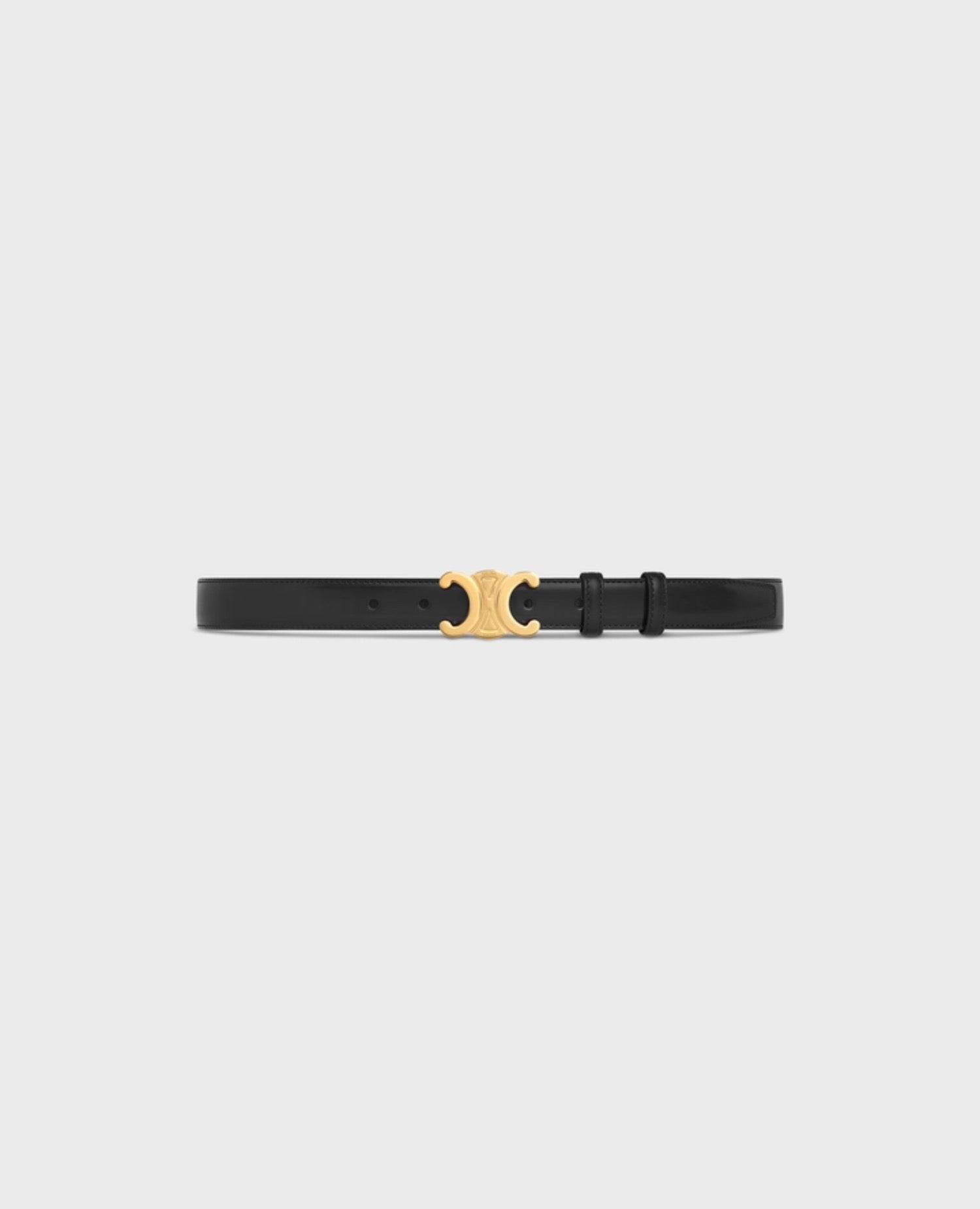 Celine Medium Triomphe Belt In Taurillon Leather