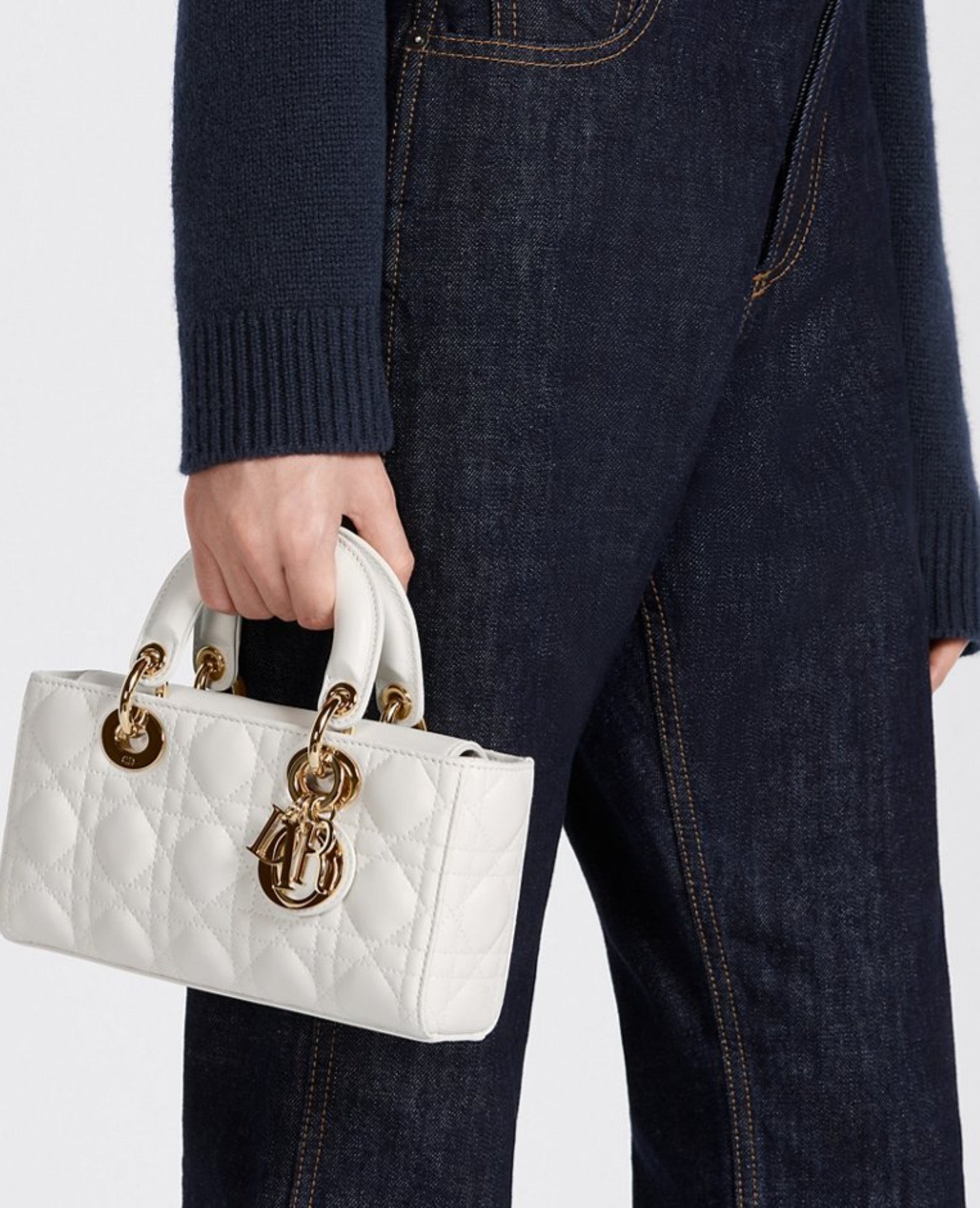 Christian Dior Small Lady D-Joy Bag Latte