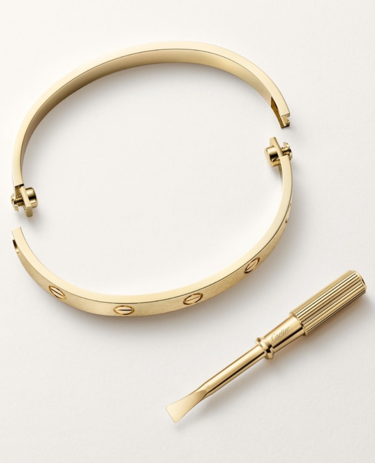 Cartier Love Bracelet, Classic Model, Brushed, Yellow Gold