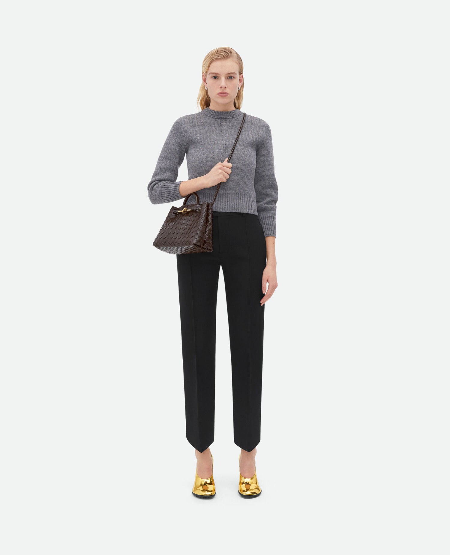 Bottega Veneta Small Andiamo Brown
