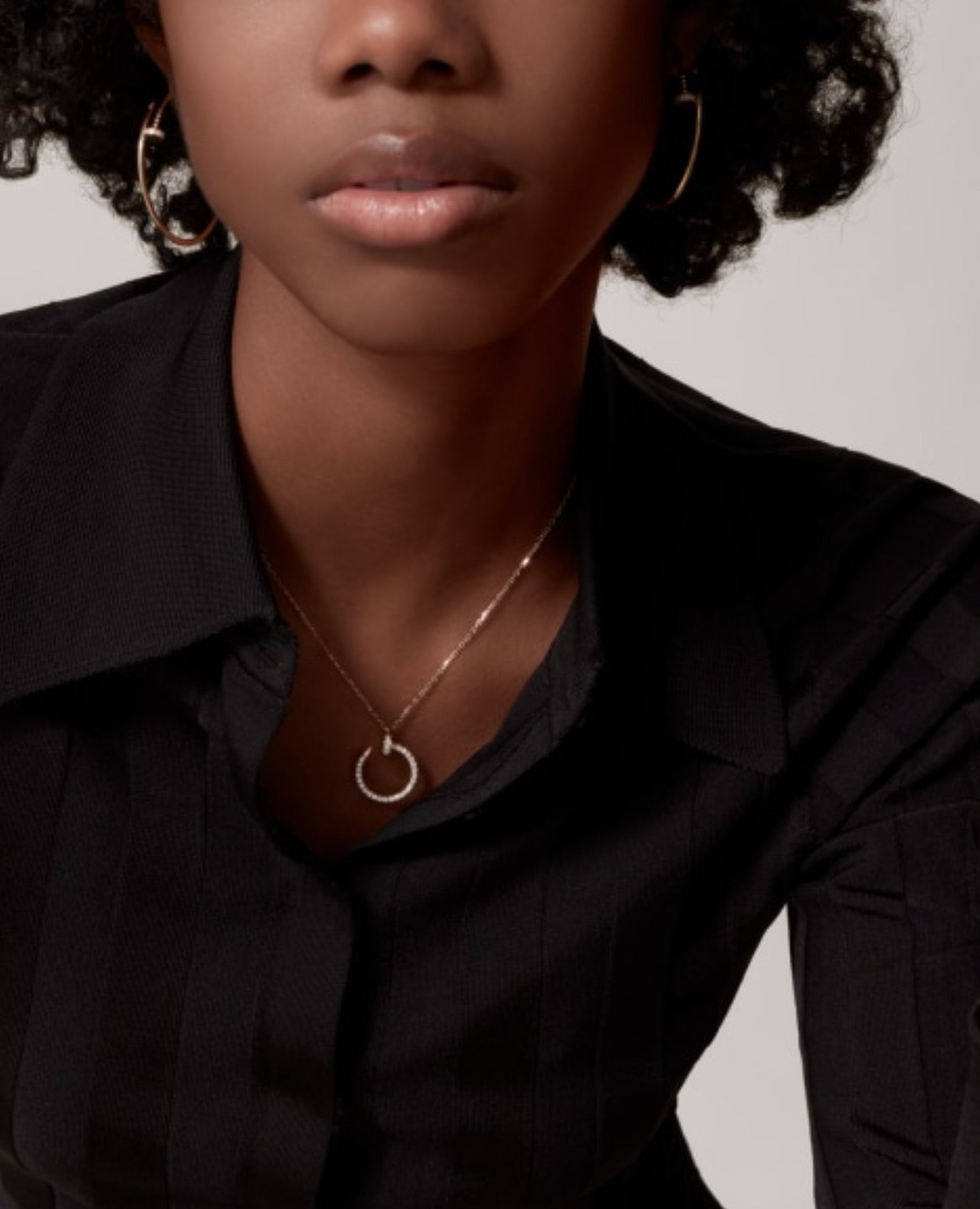 Cartier Juste Yellow Gold Un Clou Necklace, Diamonds