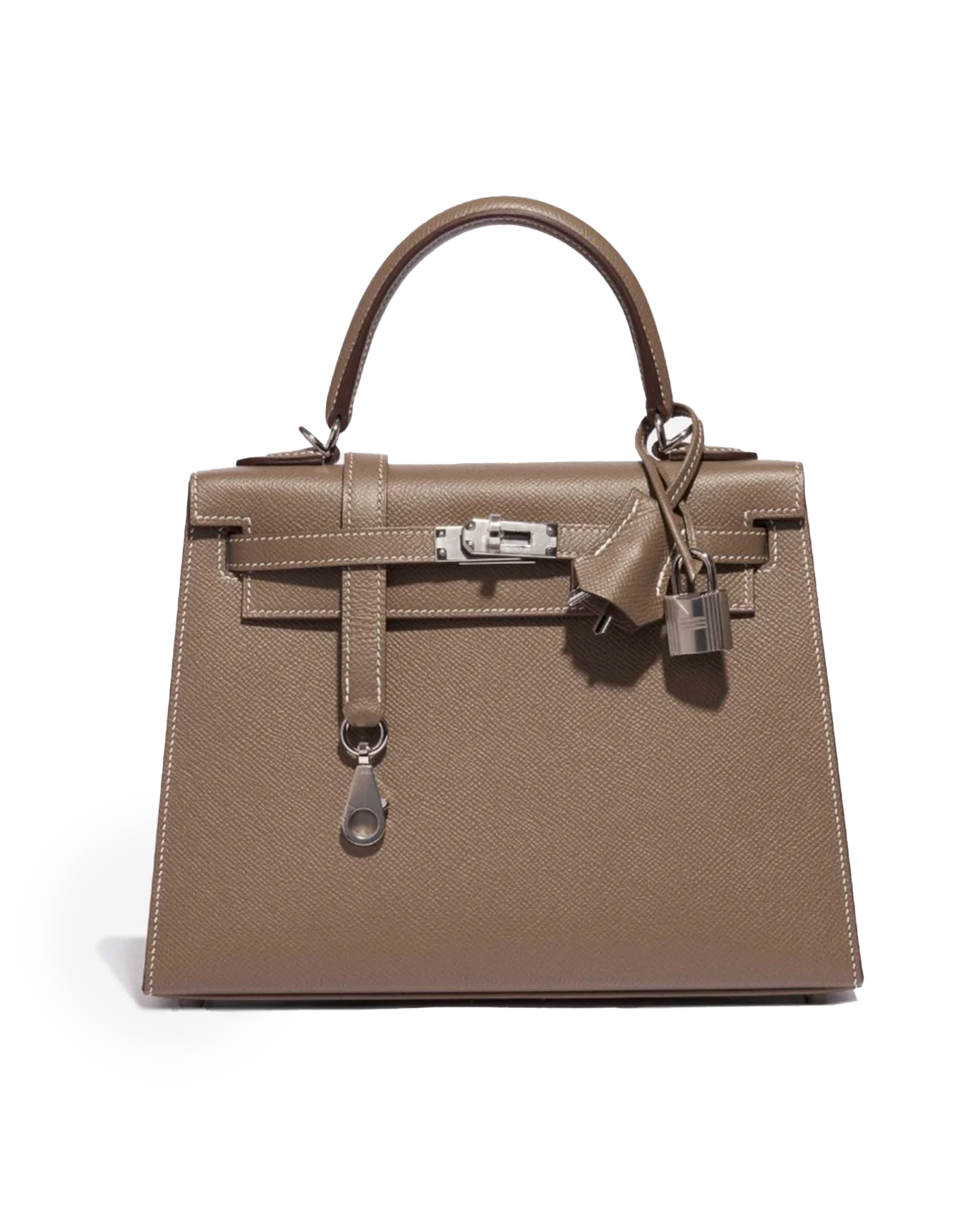 HMS Kelly 25 Epsom Etoupe Silver Hardware