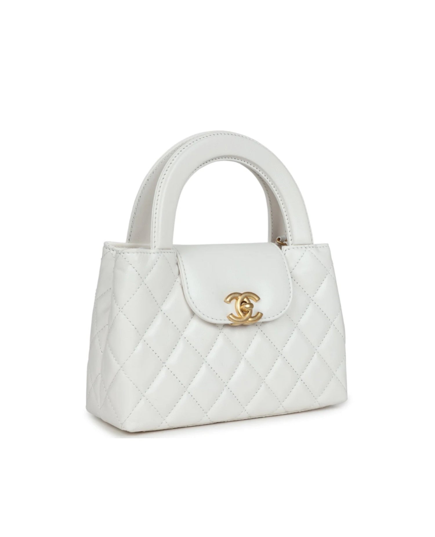 Coco Small Kelly Shopper White