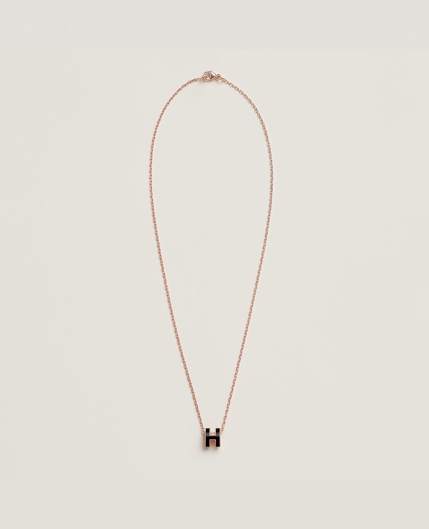 Hermès Mini Pop H Pendant Rose Gold