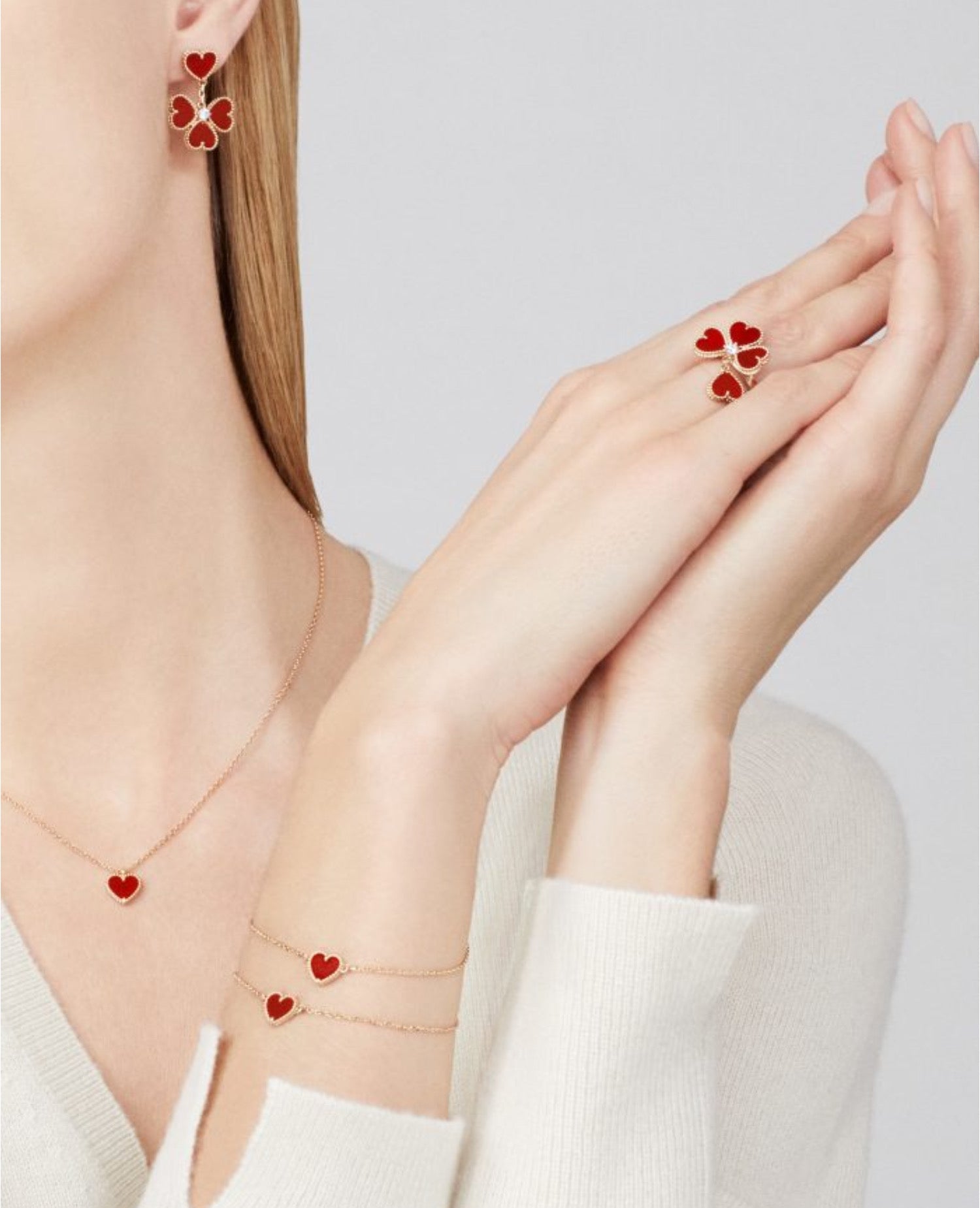 Van Cleef Sweet Hearts Necklace
