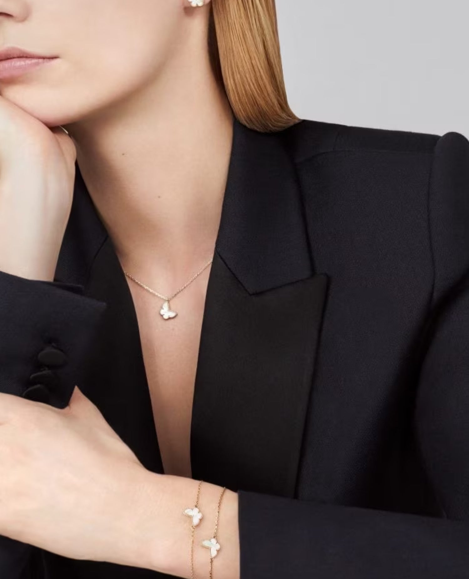 Van Cleef Sweet Alhambra Butterfly Pendant
