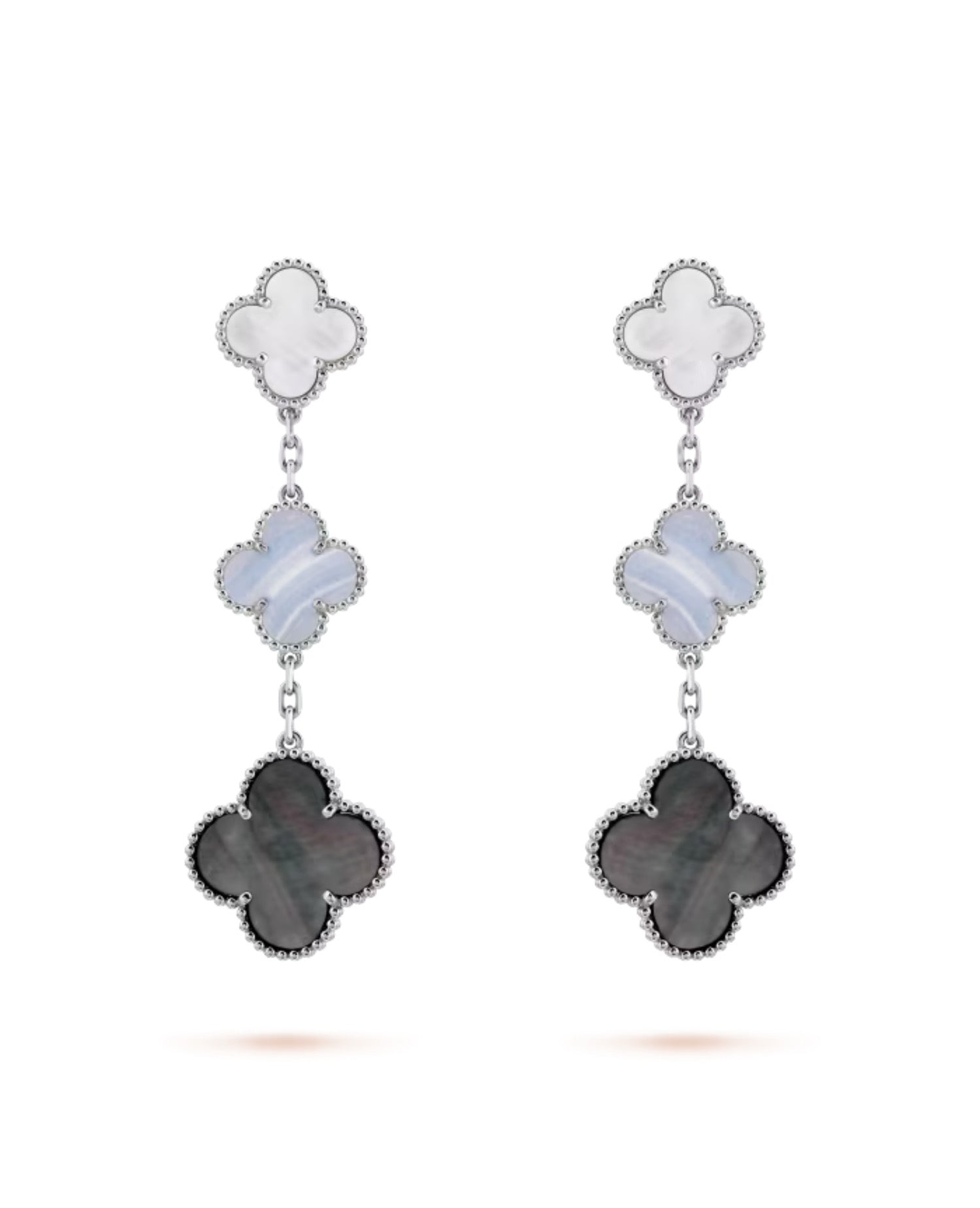 Van Cleef Magic Alhambra Earrings, 3 motifs