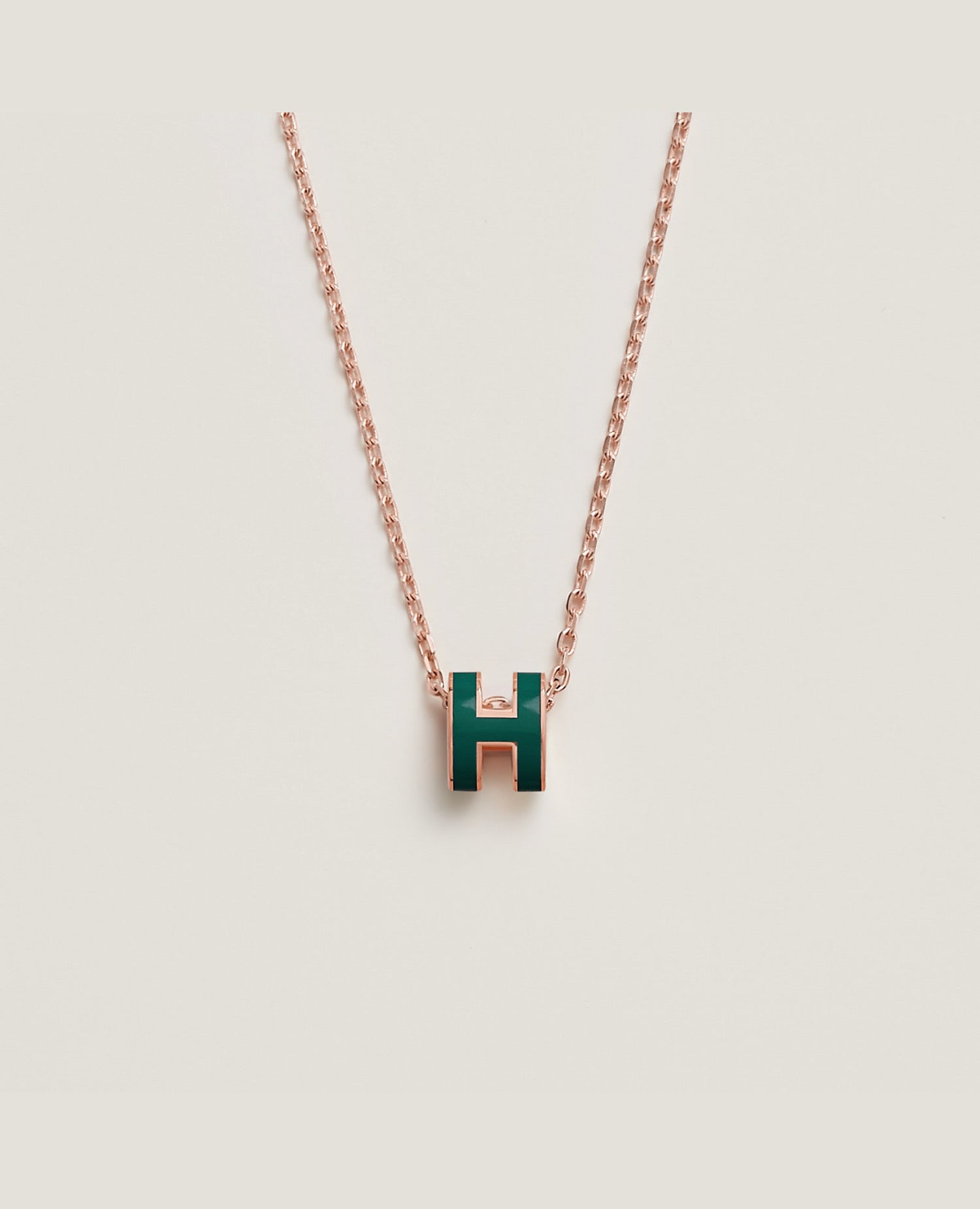 Hermès Mini Pop H Pendant Rose Gold