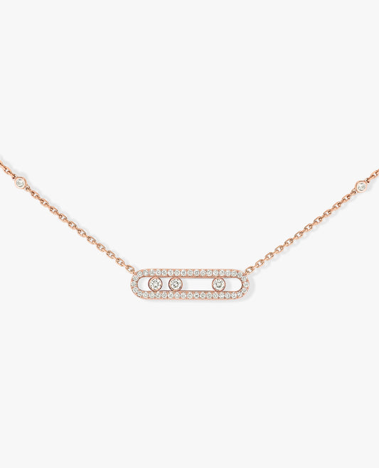 Messika Baby Move Pavé Pendant Rose Gold
