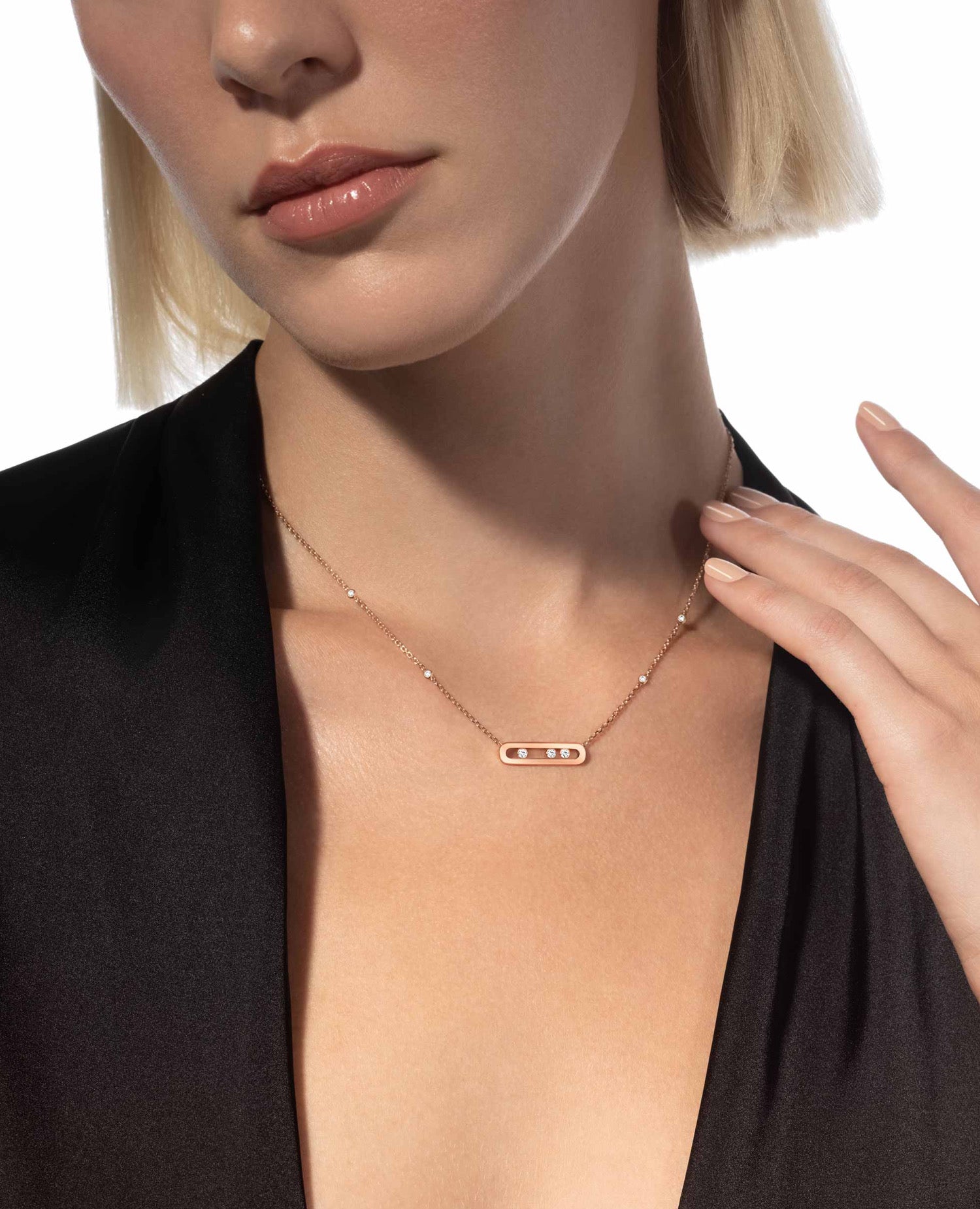 Messika Baby Move Rose Gold Necklace