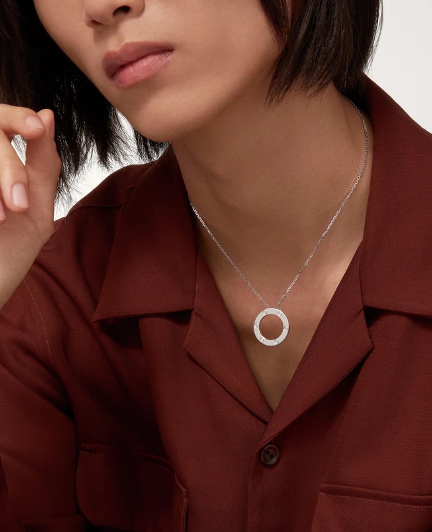 Cartier Love Necklace Oro bianco