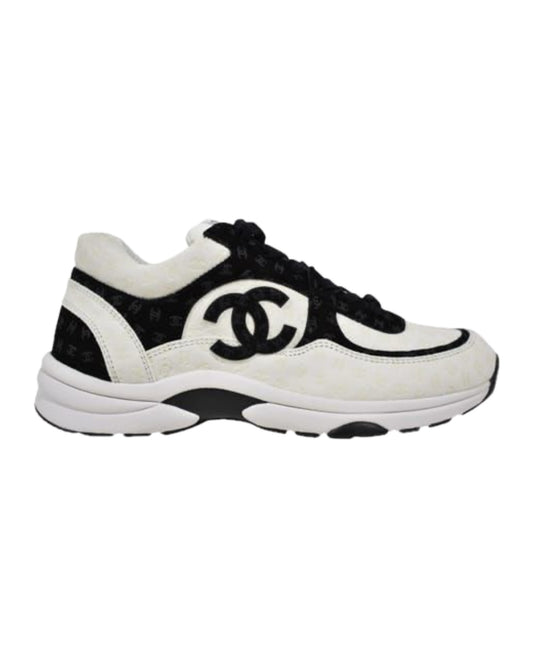 Chanel 22A White Black Sneaker